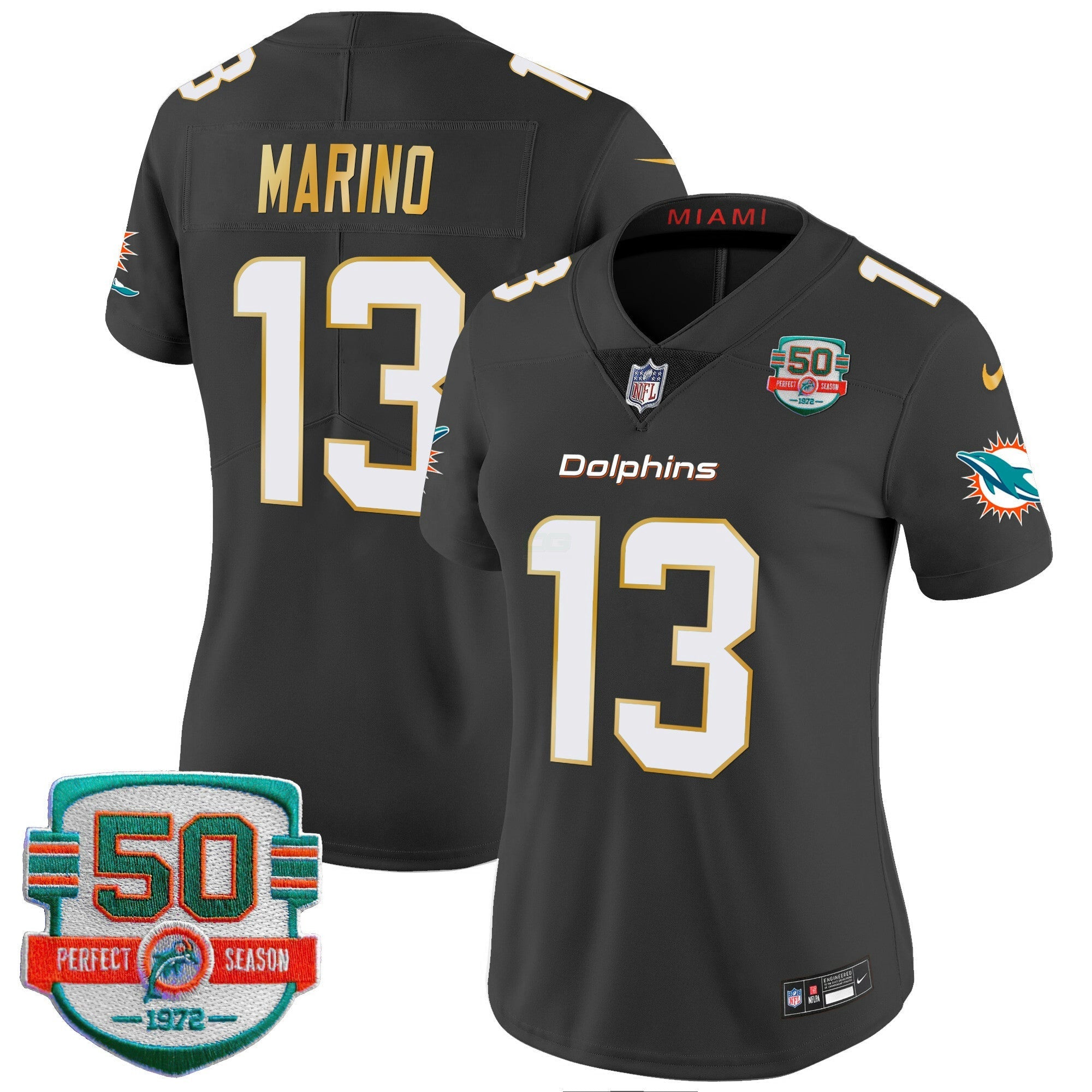 Camisa NFL Women’s Gold Trim Vapor Limited Jersey