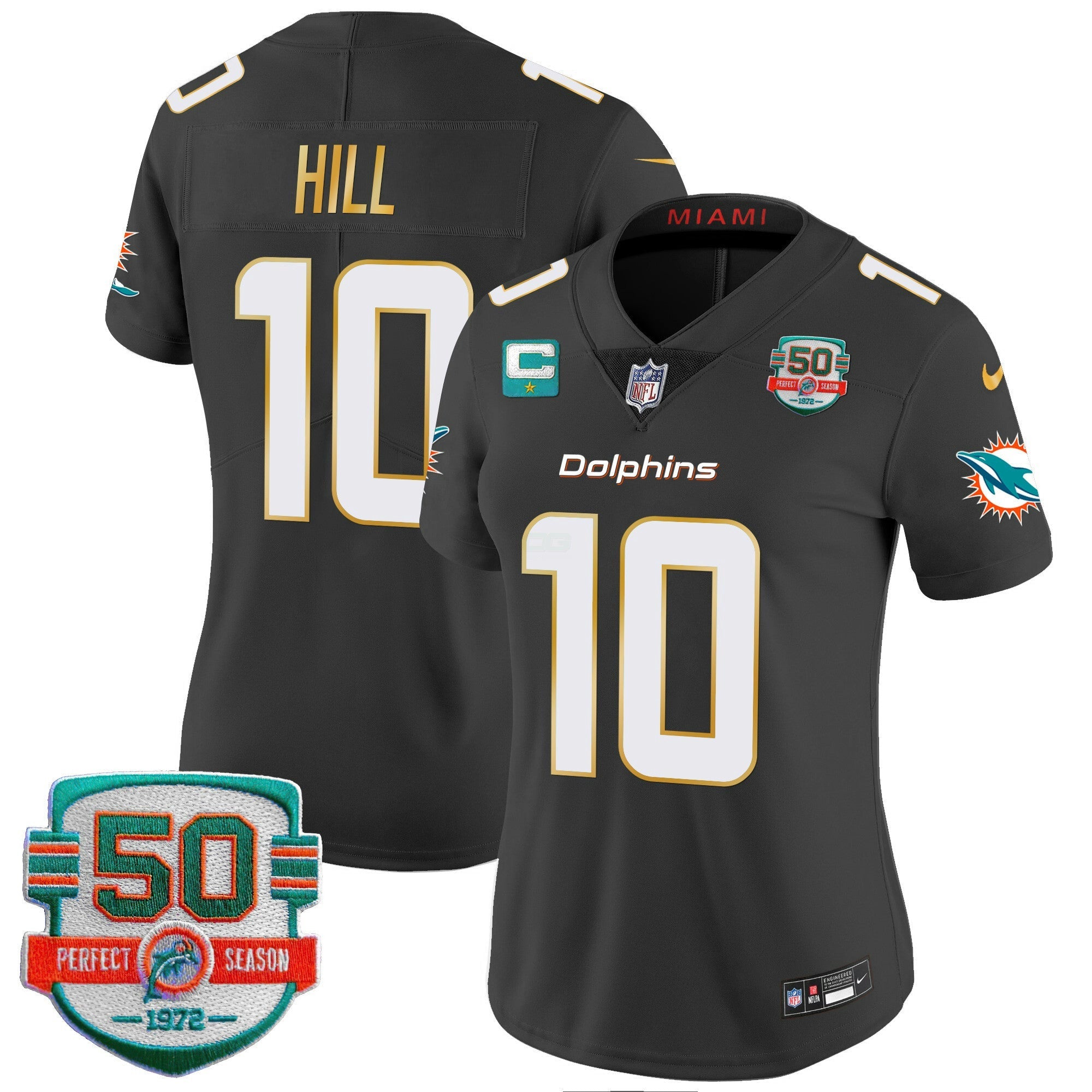 Camisa NFL Women’s Gold Trim Vapor Limited Jersey