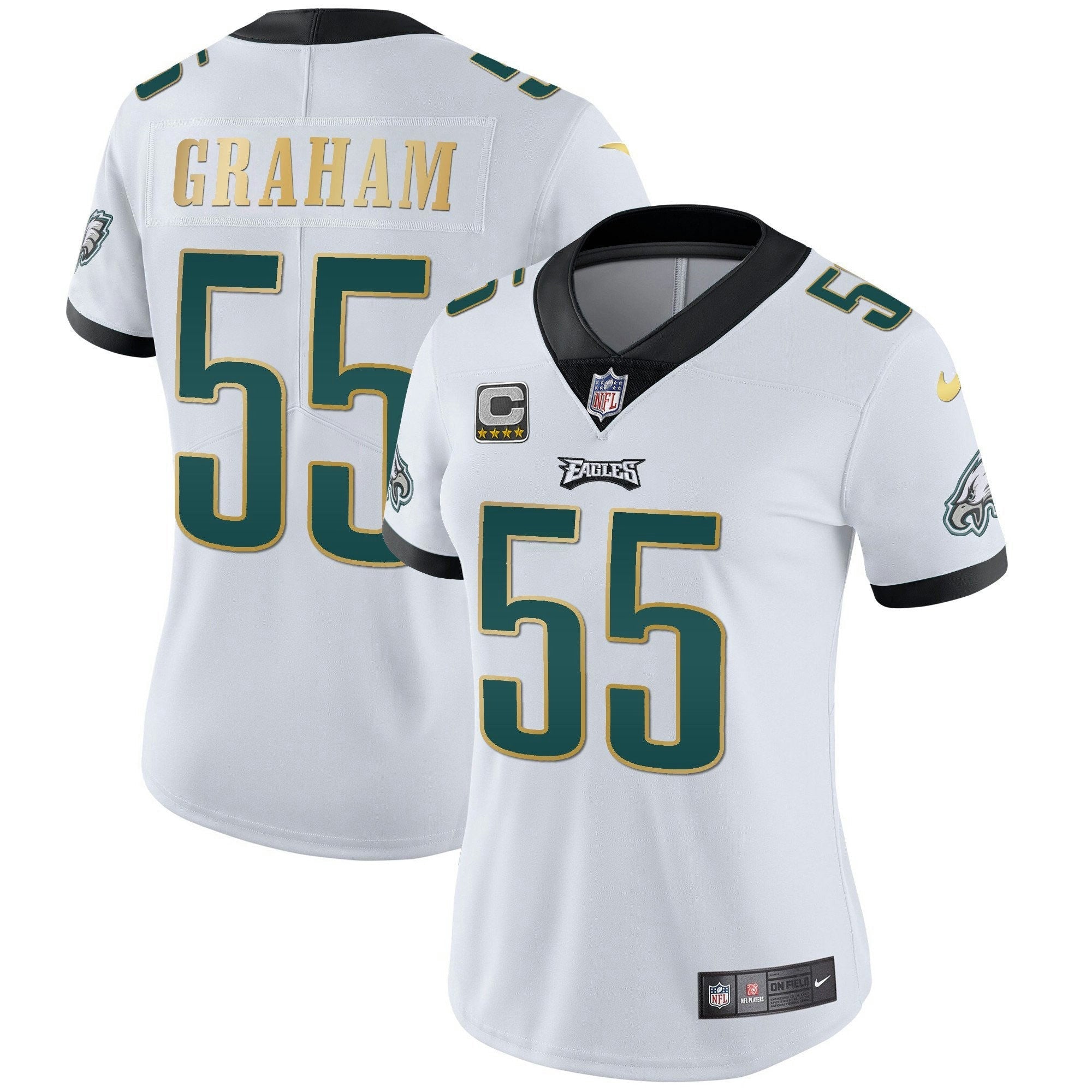 Camisa NFL Women’s Gold Trim Vapor Player Jersey