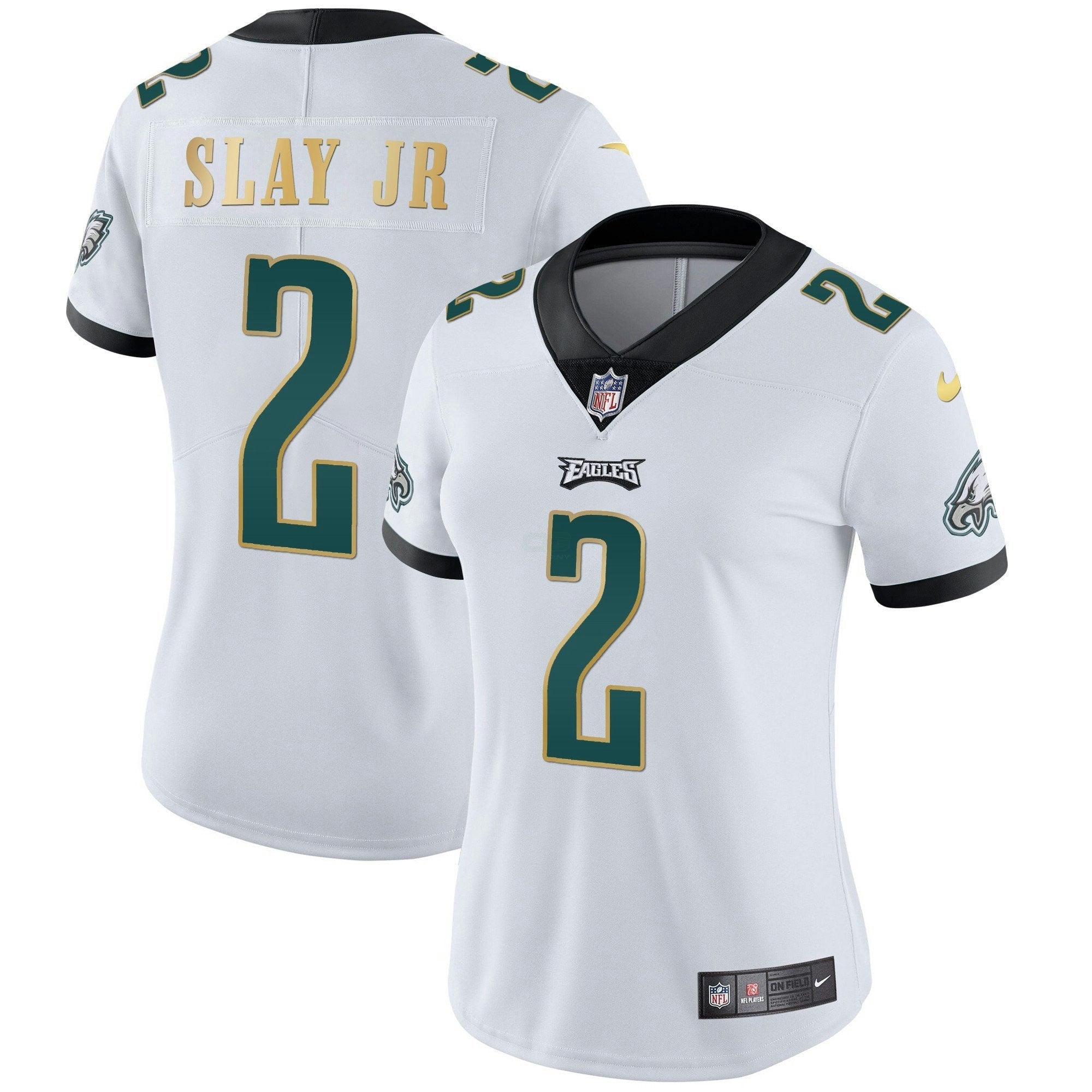 Camisa NFL Women’s Gold Trim Vapor Player Jersey