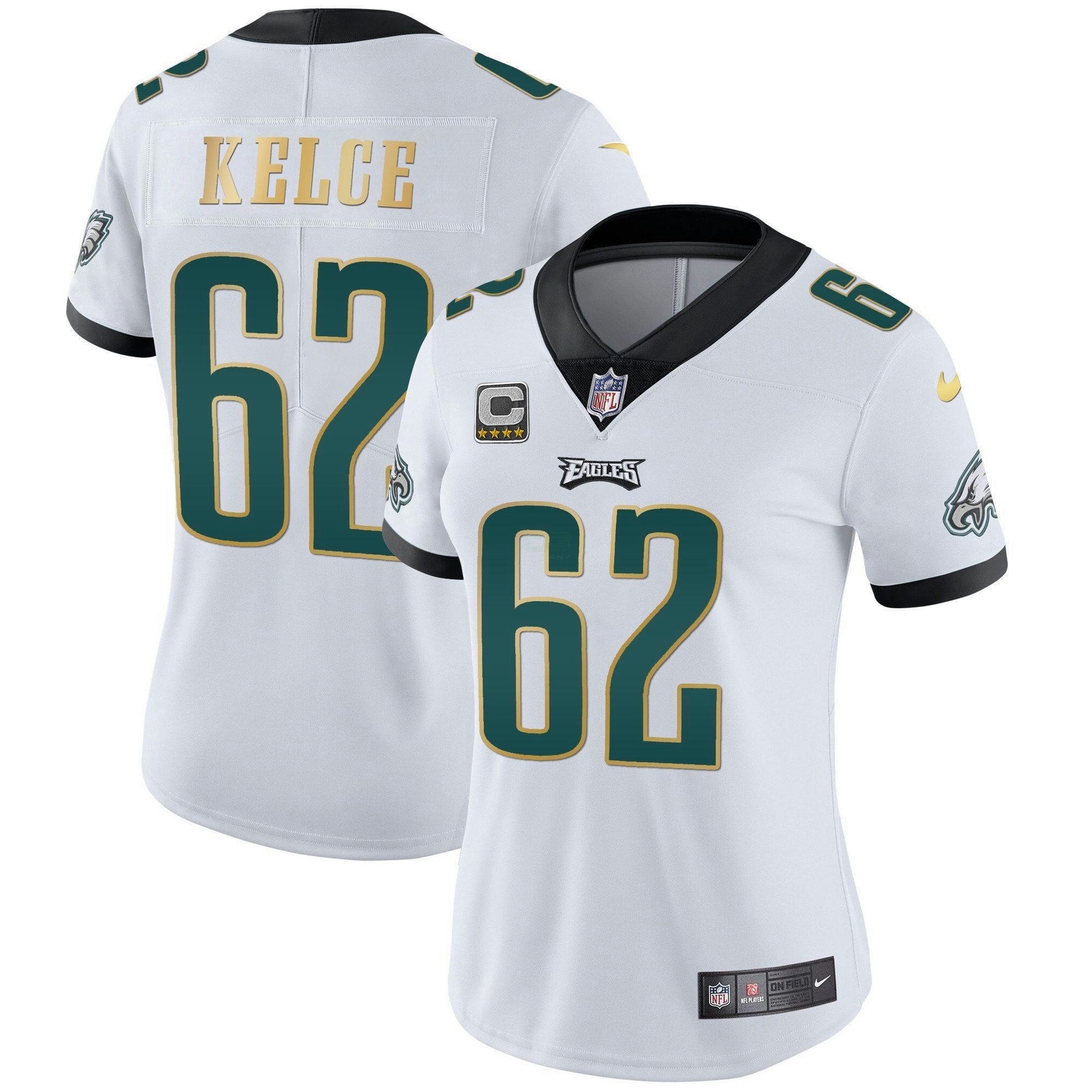 Camisa NFL Women’s Gold Trim Vapor Player Jersey