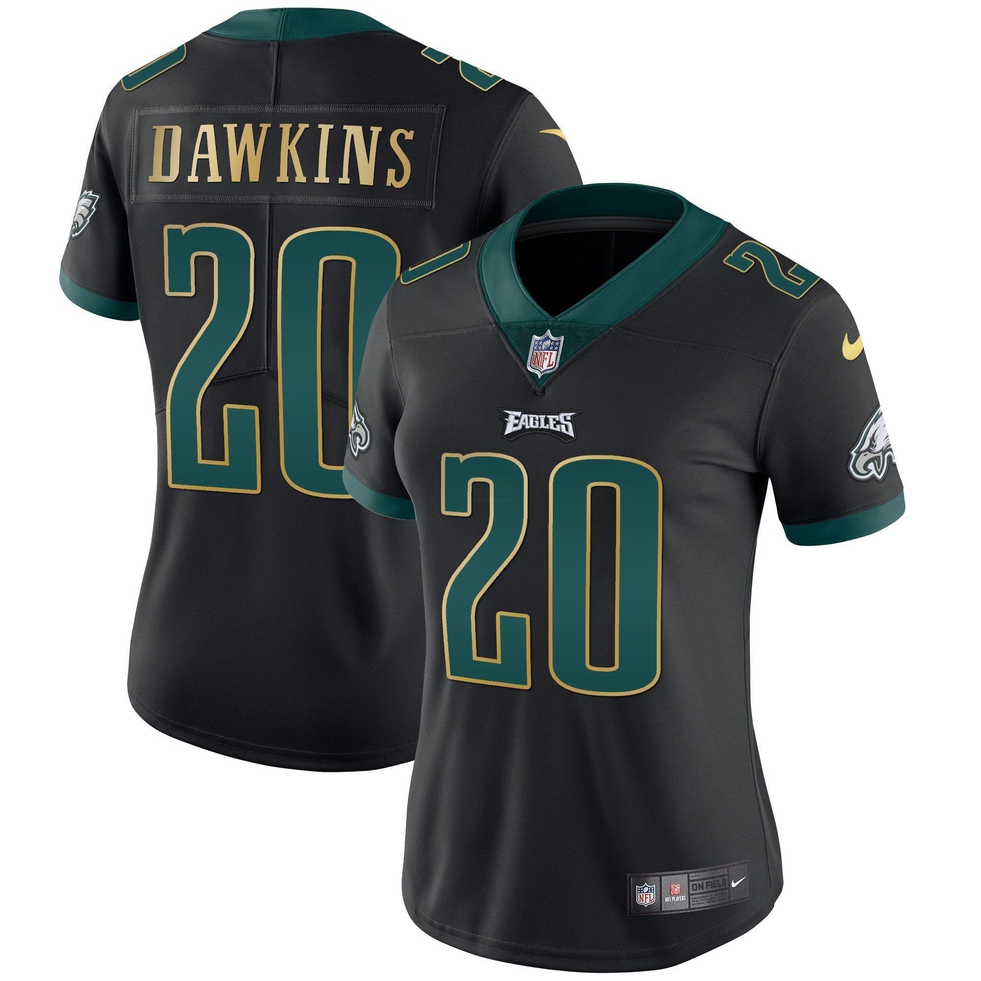 Camisa NFL Women’s Gold Trim Vapor Player Jersey