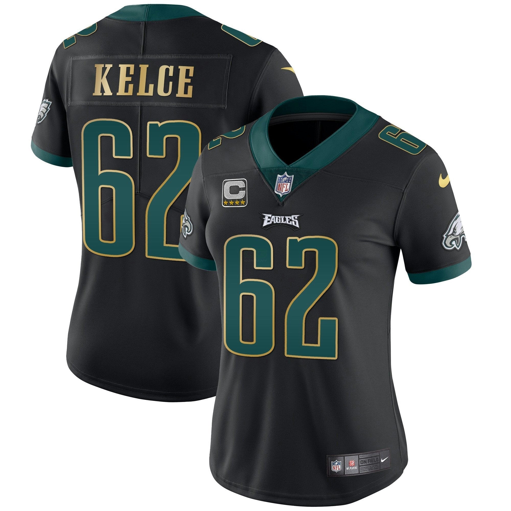 Camisa NFL Women’s Gold Trim Vapor Player Jersey