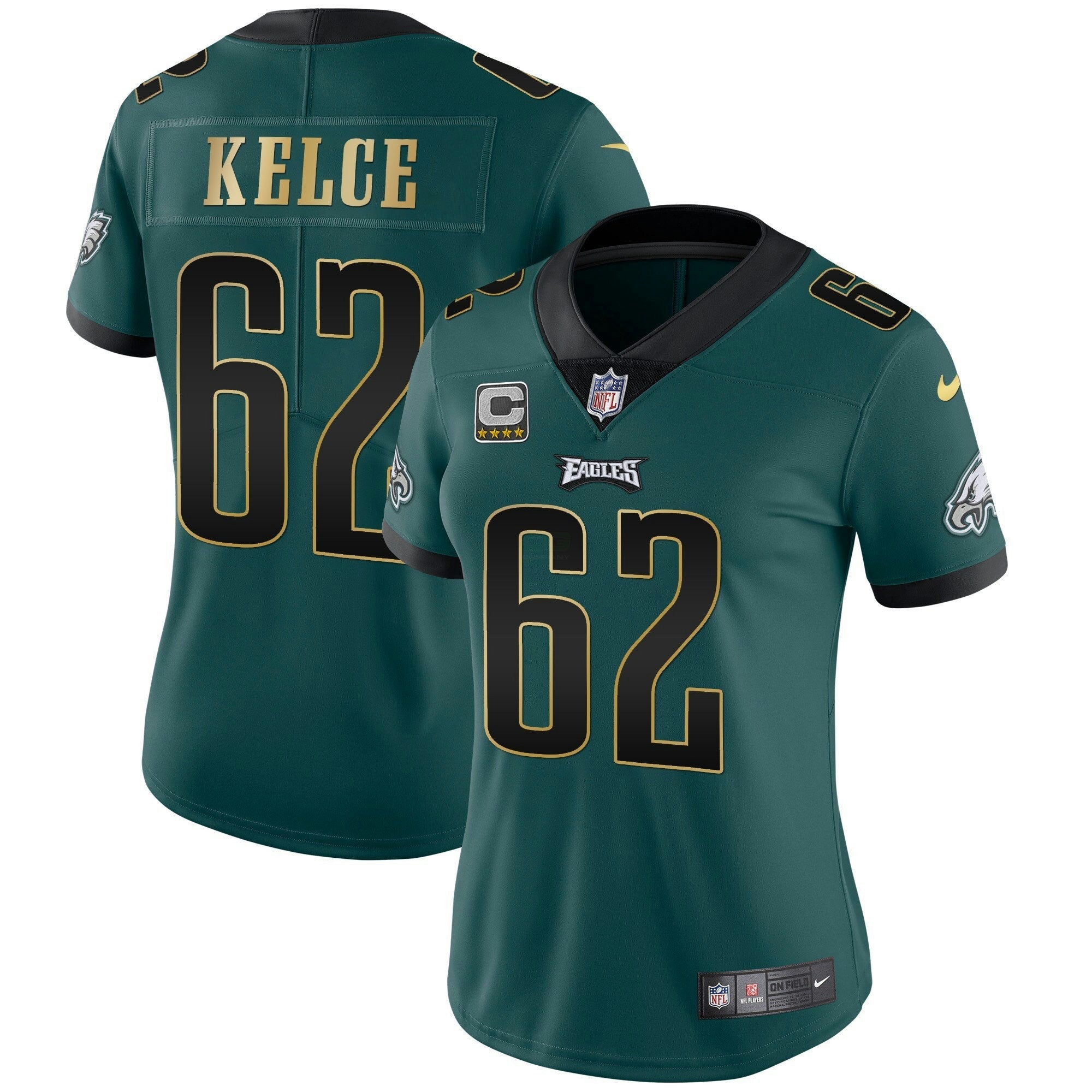 Camisa NFL Women’s Gold Trim Vapor Player Jersey