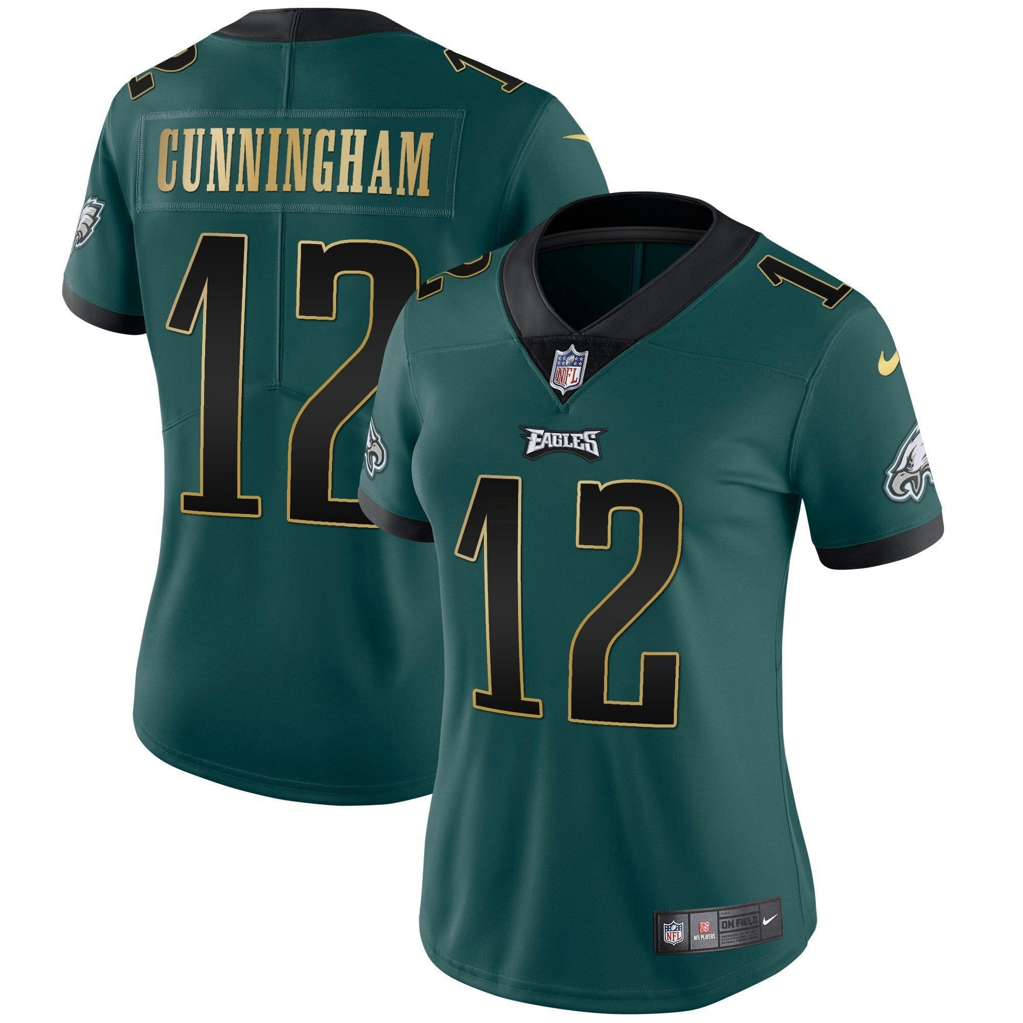 Camisa NFL Women’s Gold Trim Vapor Player Jersey