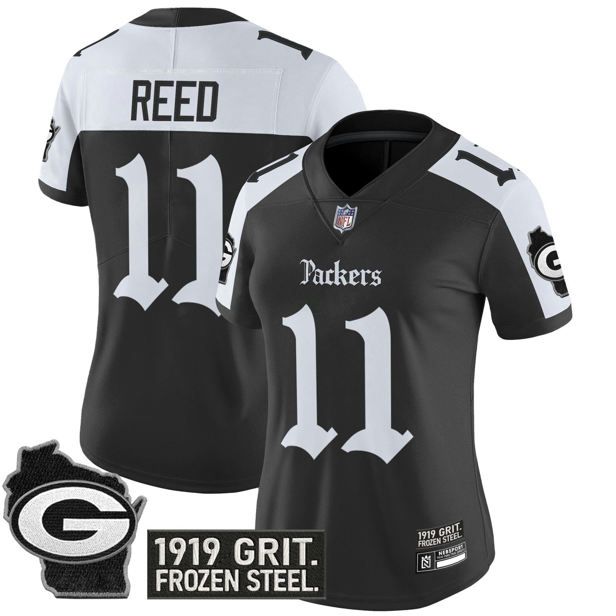 Camisa NFL Women’s Green Bay ‘Gothic Frozen Tundra Edition’ Vapor Limited Jersey