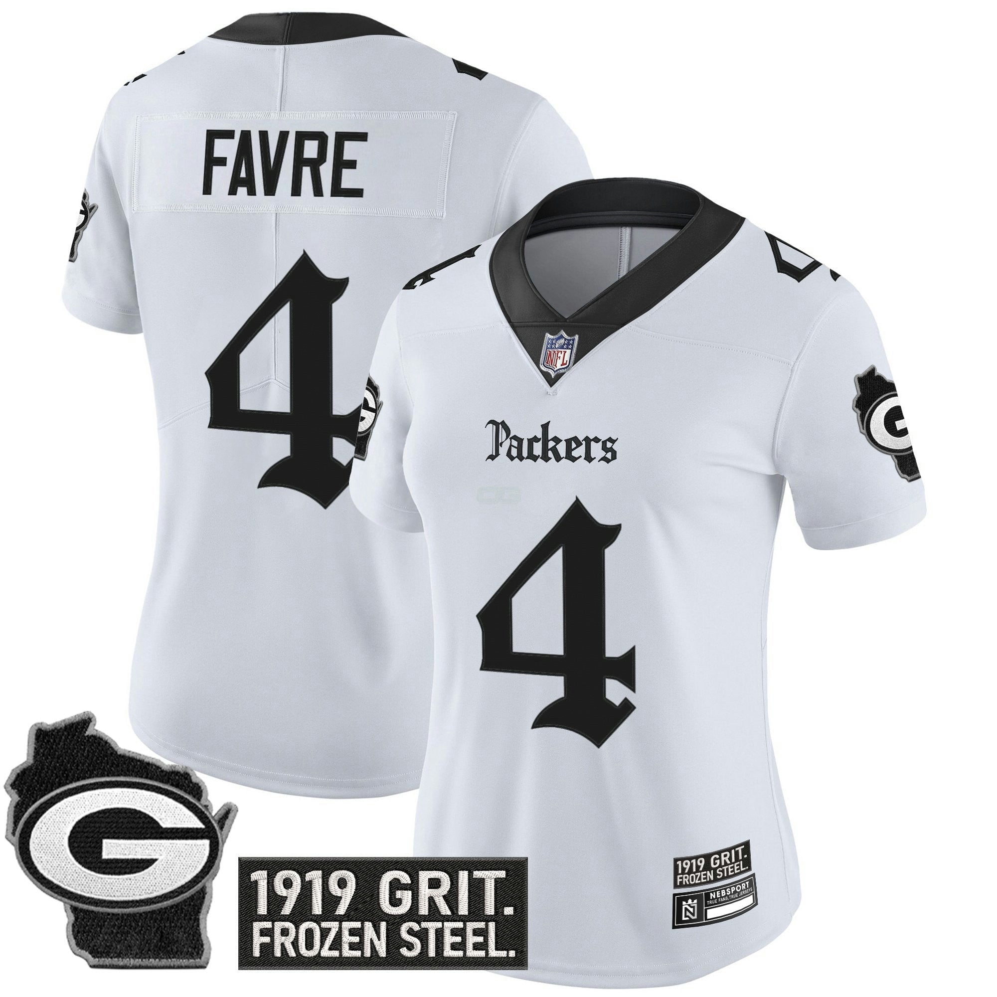 Camisa NFL Women’s Green Bay ‘Gothic Frozen Tundra Edition’ Vapor Limited Jersey