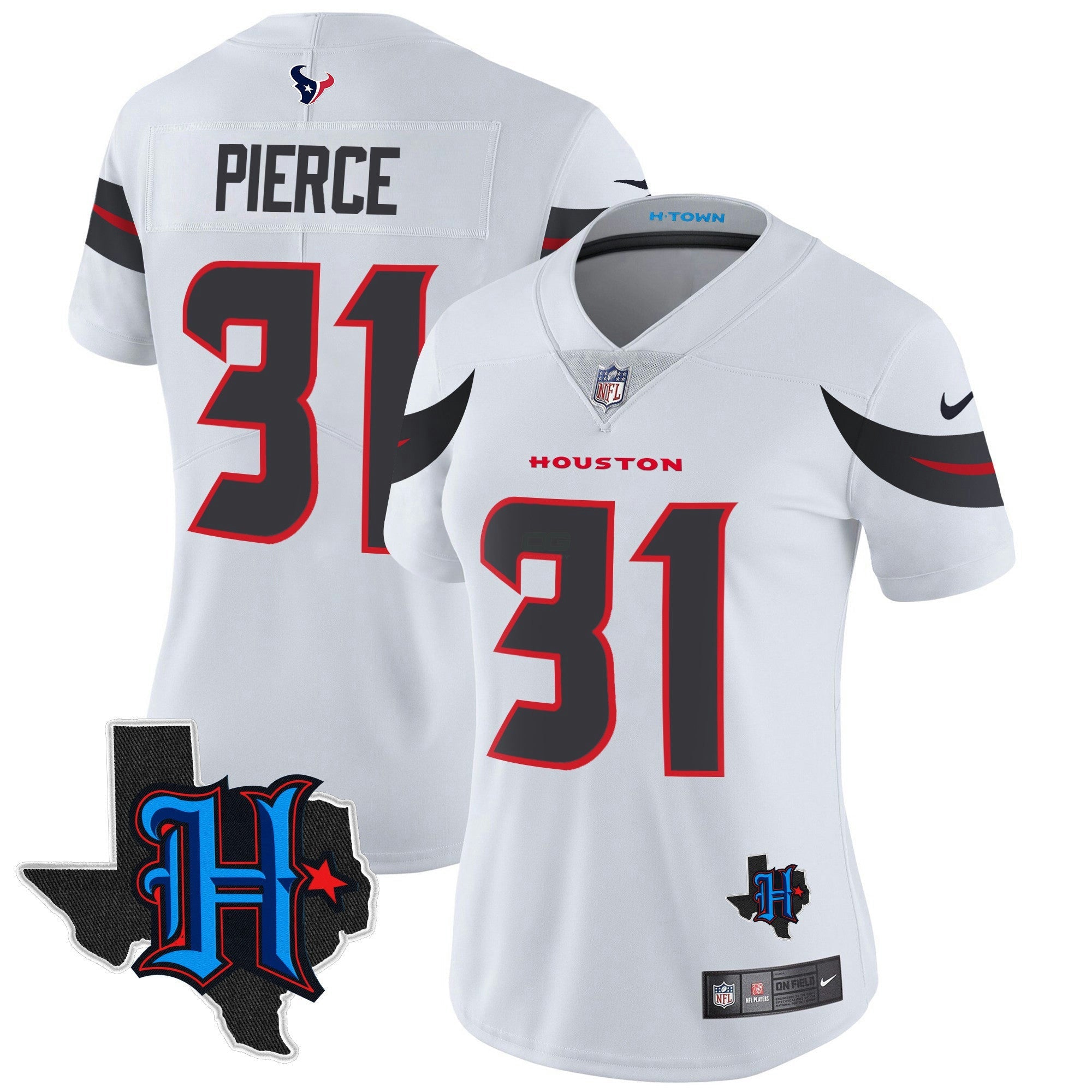 Camisa NFL Women’s Houston 2024 Texas Patch Vapor Limited Jersey