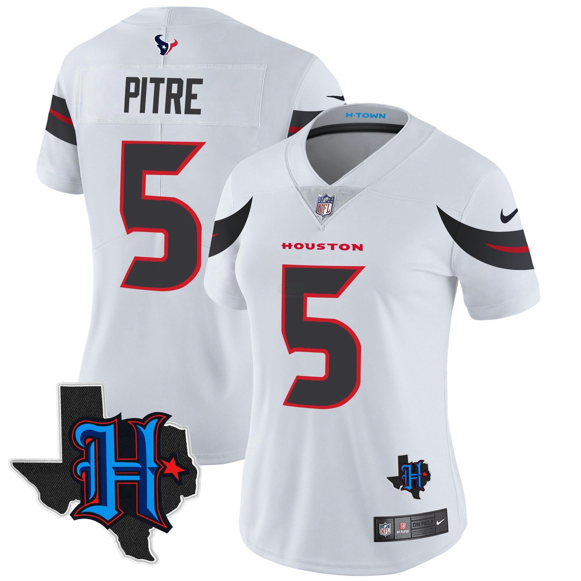 Camisa NFL Women’s Houston 2024 Texas Patch Vapor Limited Jersey