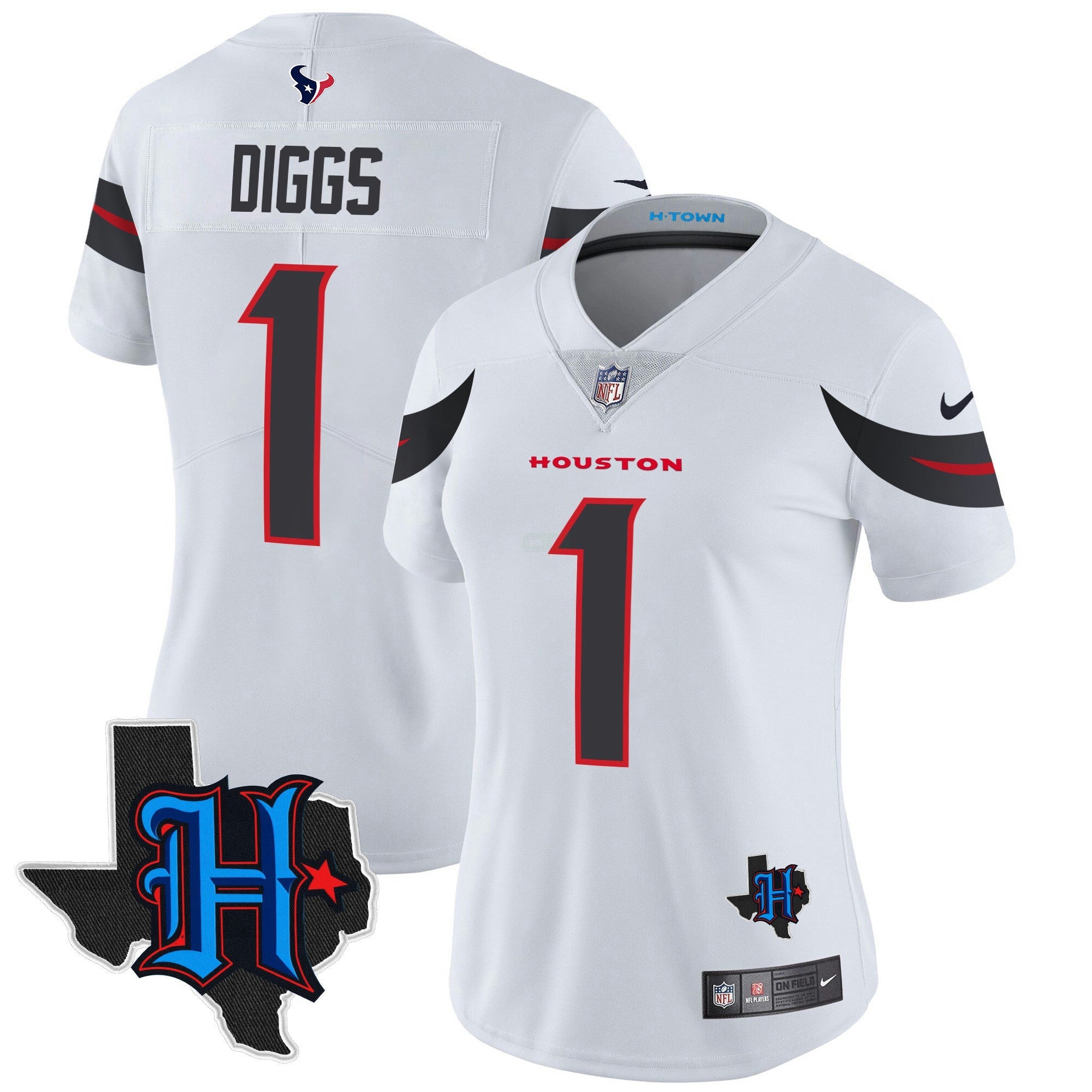 Camisa NFL Women’s Houston 2024 Texas Patch Vapor Limited Jersey