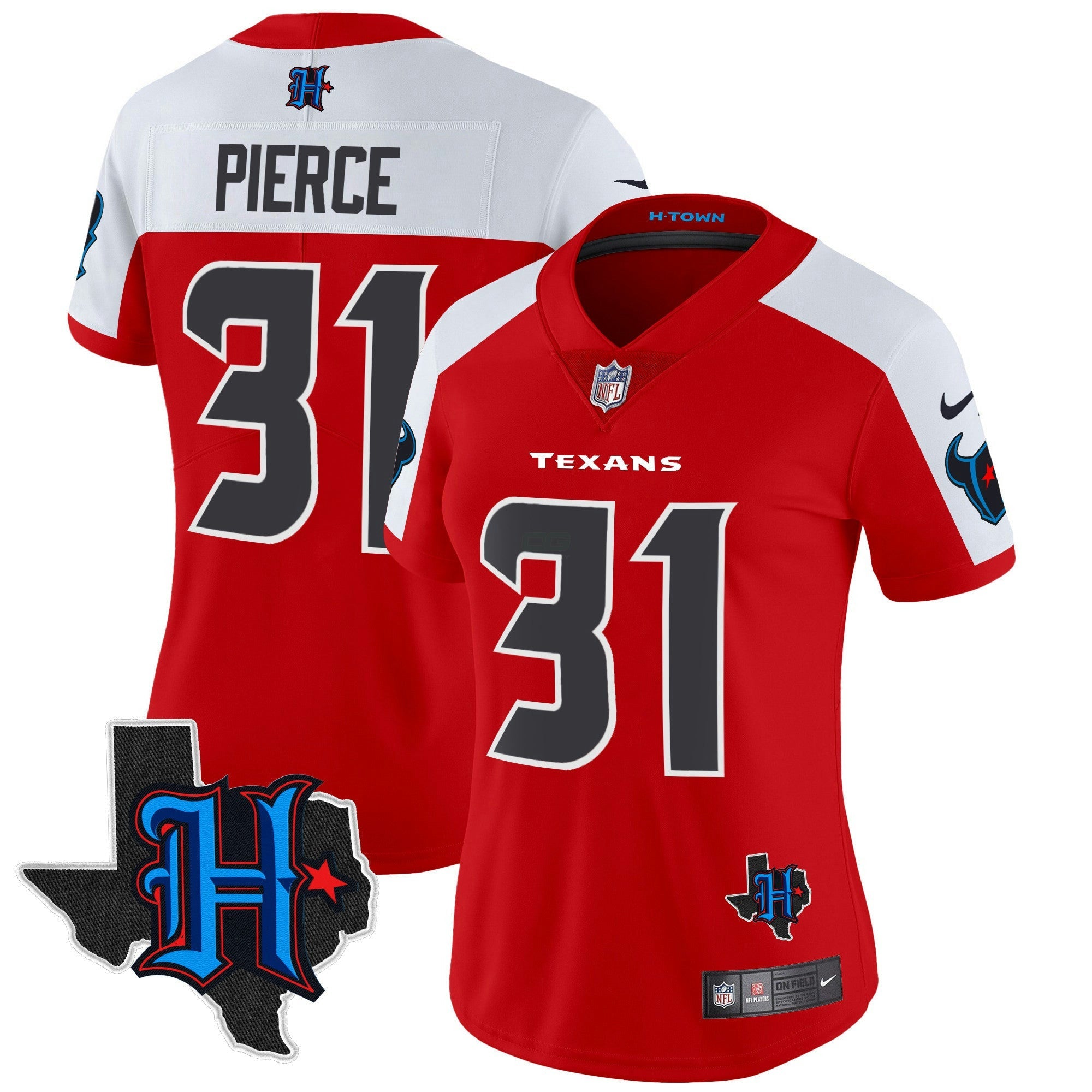 Camisa NFL Women’s Houston 2024 Texas Patch Vapor Limited Jersey