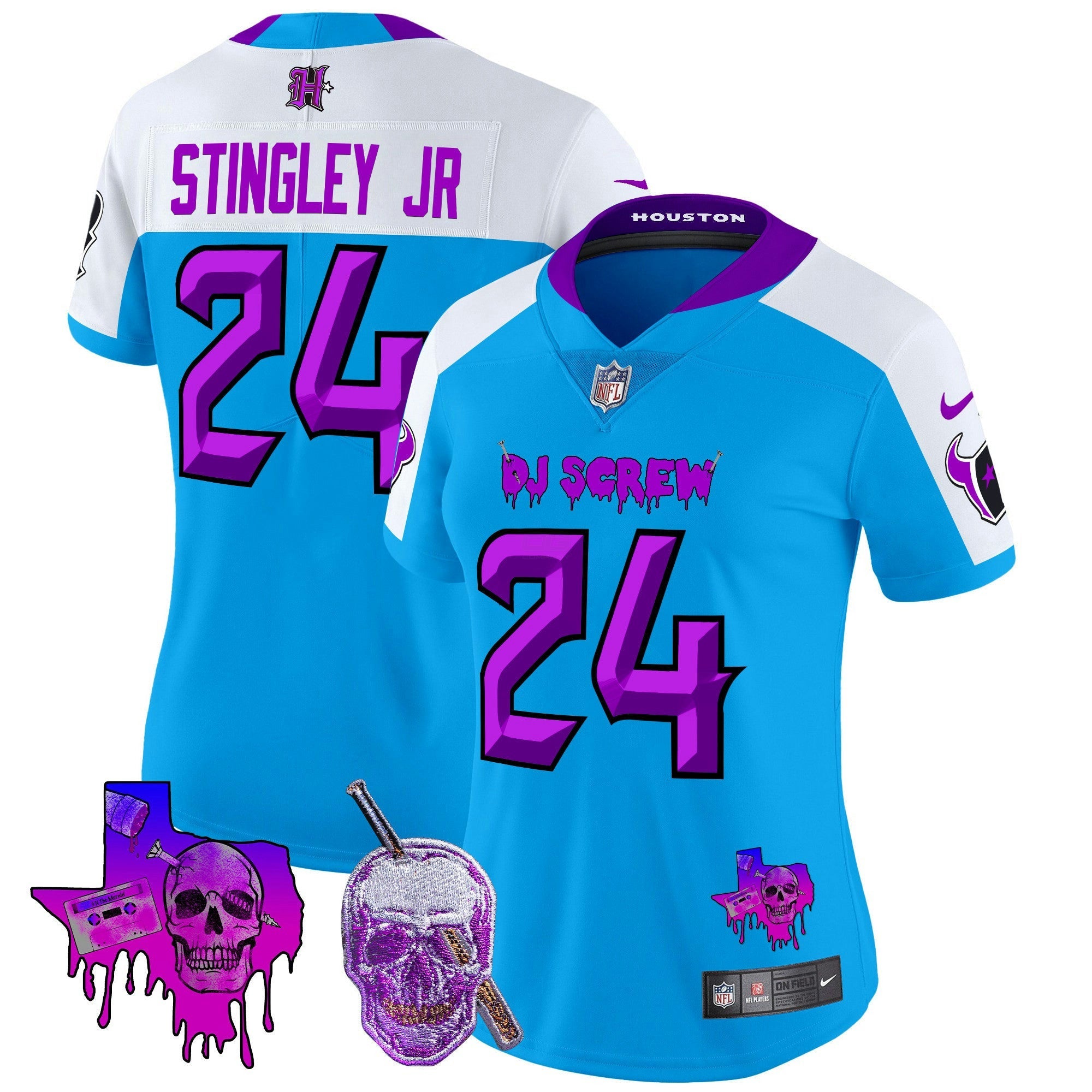 Camisa NFL Women’s Houston DJ Screw Vapor Limited Jersey