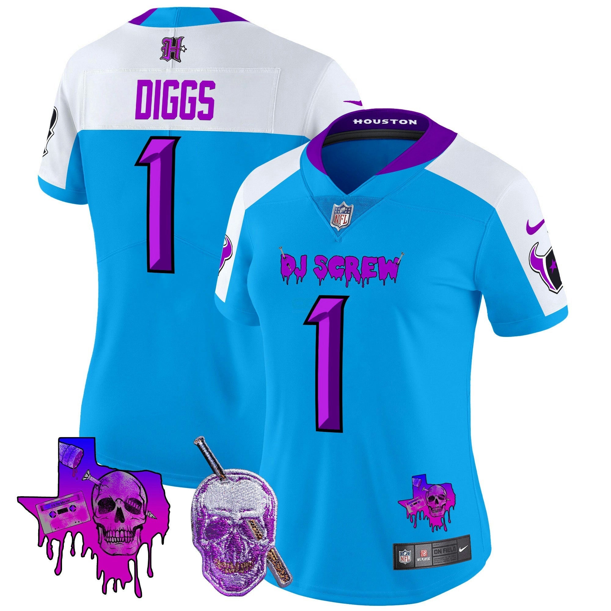 Camisa NFL Women’s Houston DJ Screw Vapor Limited Jersey