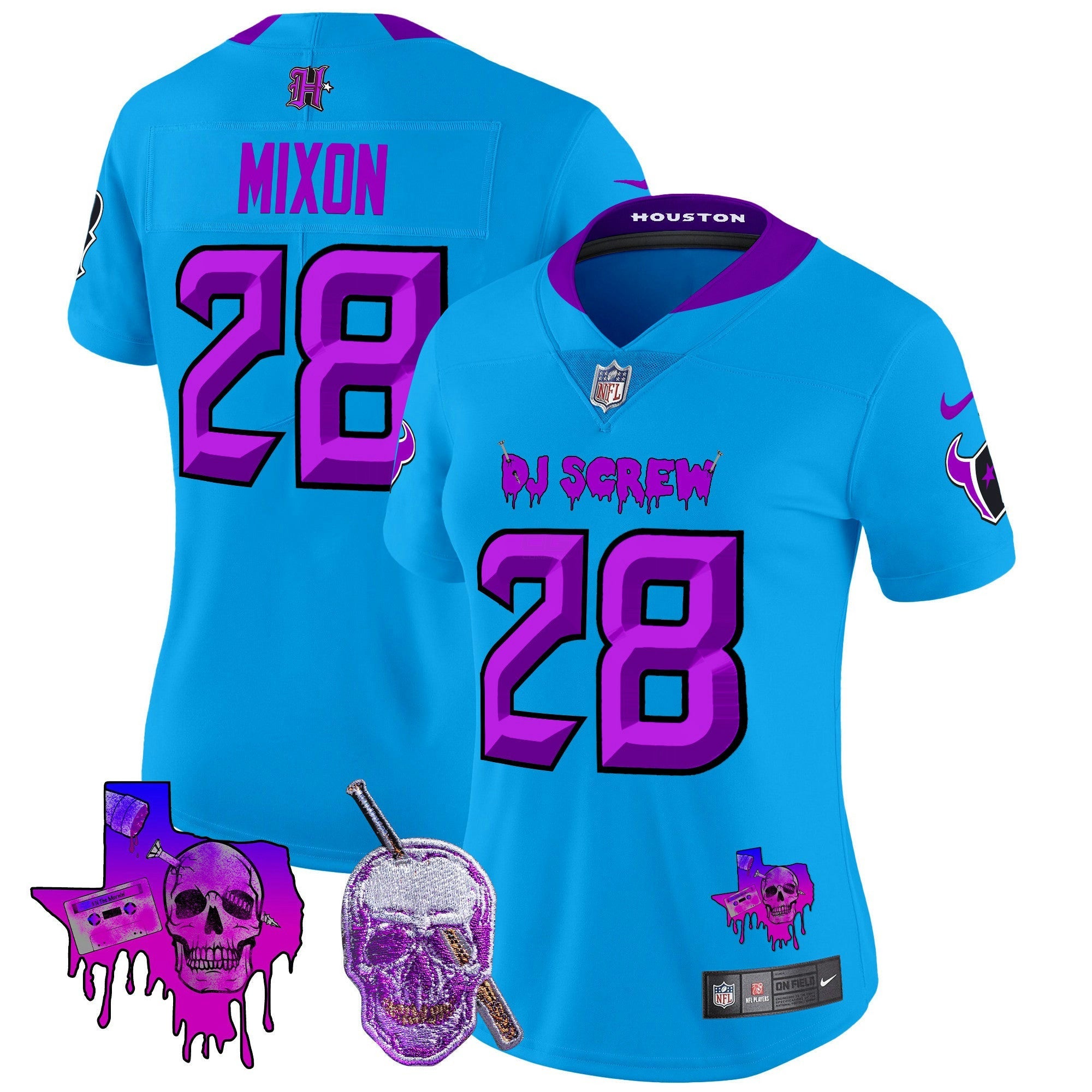 Camisa NFL Women’s Houston DJ Screw Vapor Limited Jersey