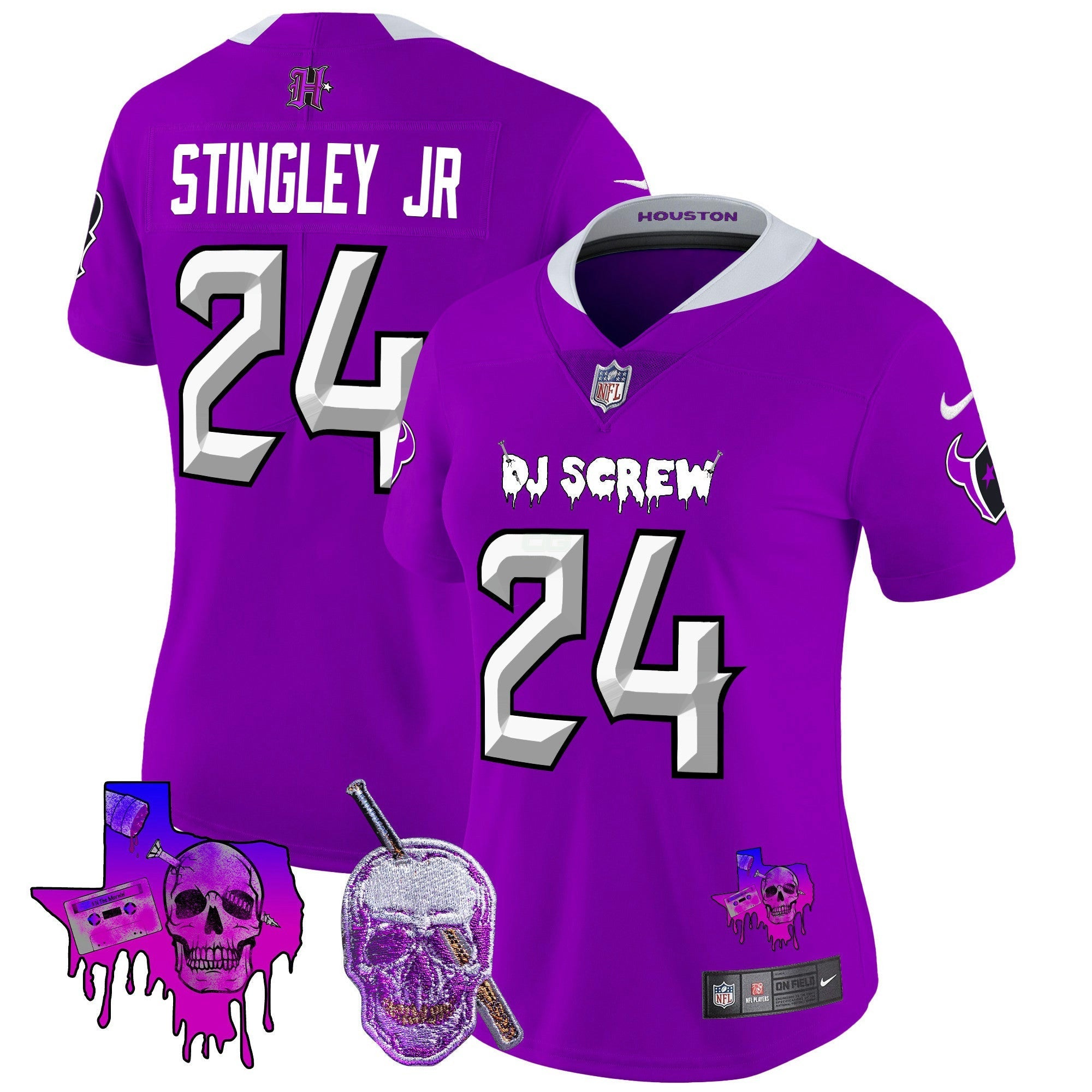 Camisa NFL Women’s Houston DJ Screw Vapor Limited Jersey