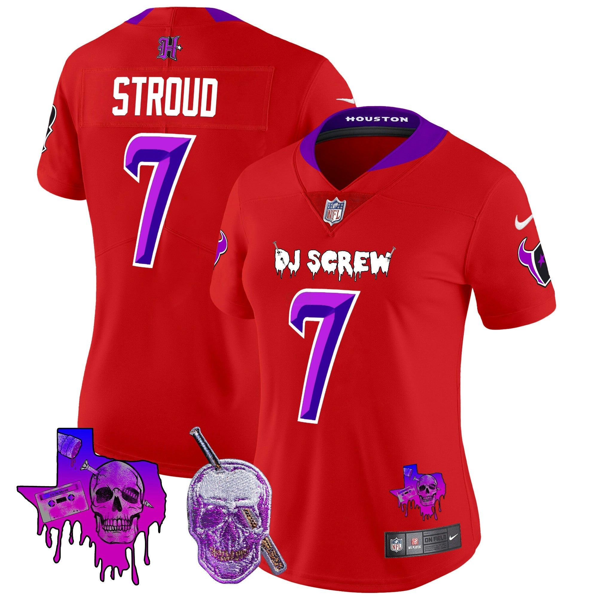 Camisa NFL Women’s Houston DJ Screw Vapor Limited Jersey