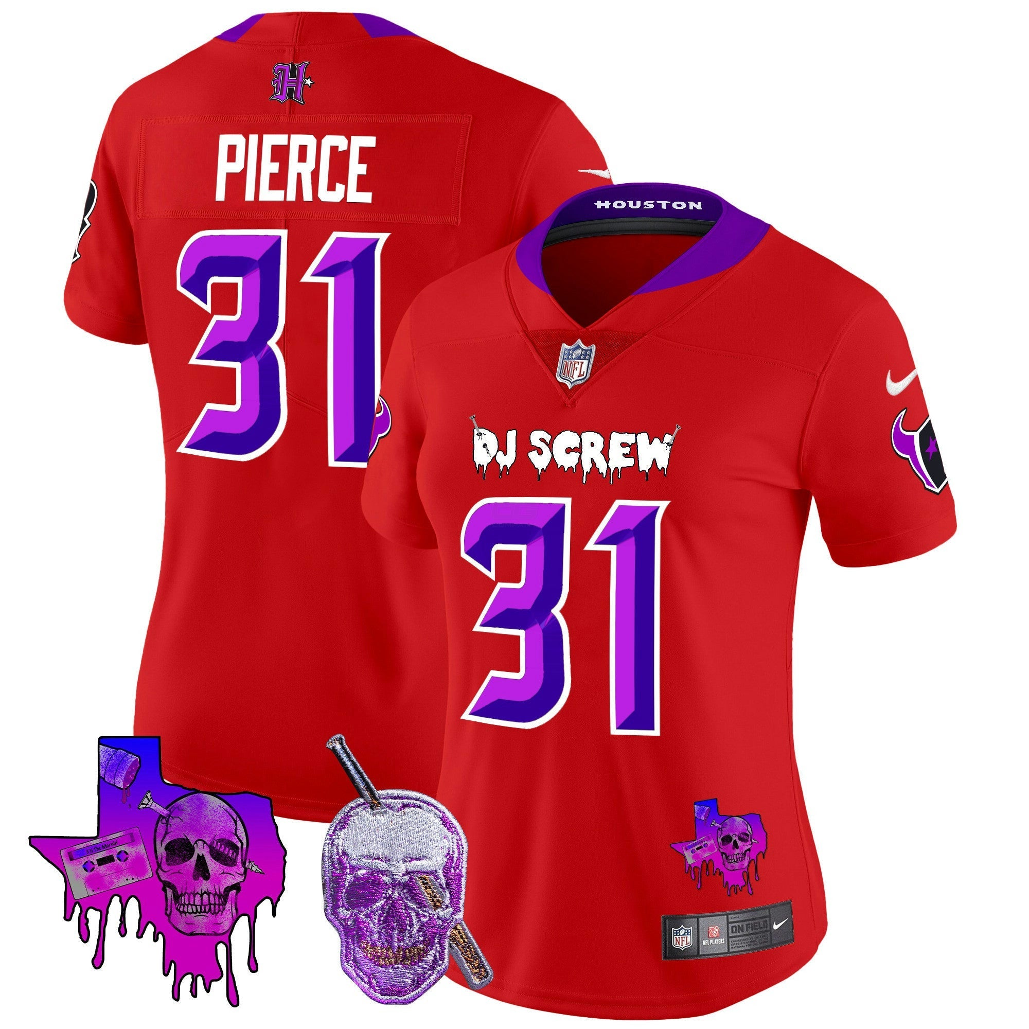 Camisa NFL Women’s Houston DJ Screw Vapor Limited Jersey