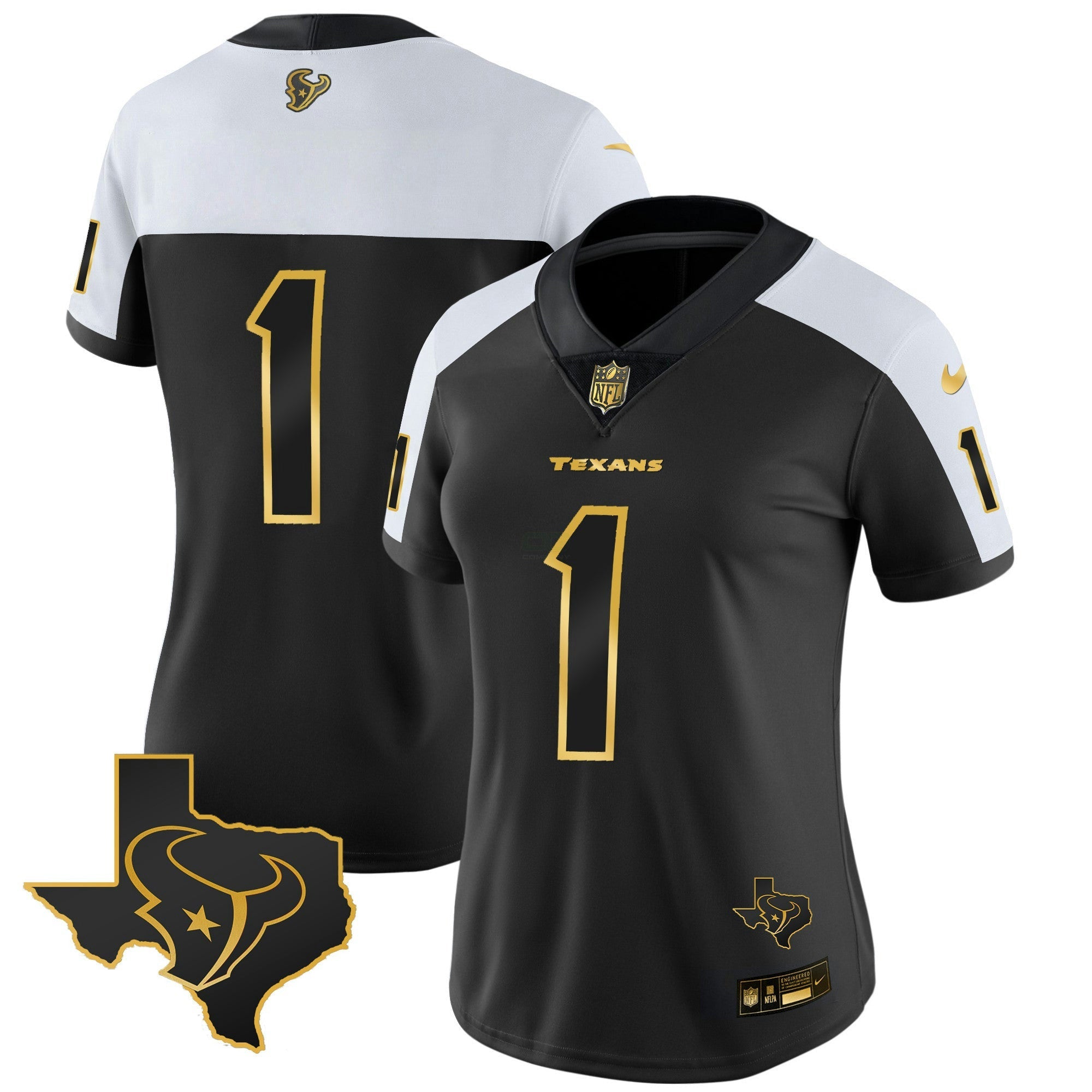 Camisa NFL Women’s Houston Gold Vapor Limited Jersey