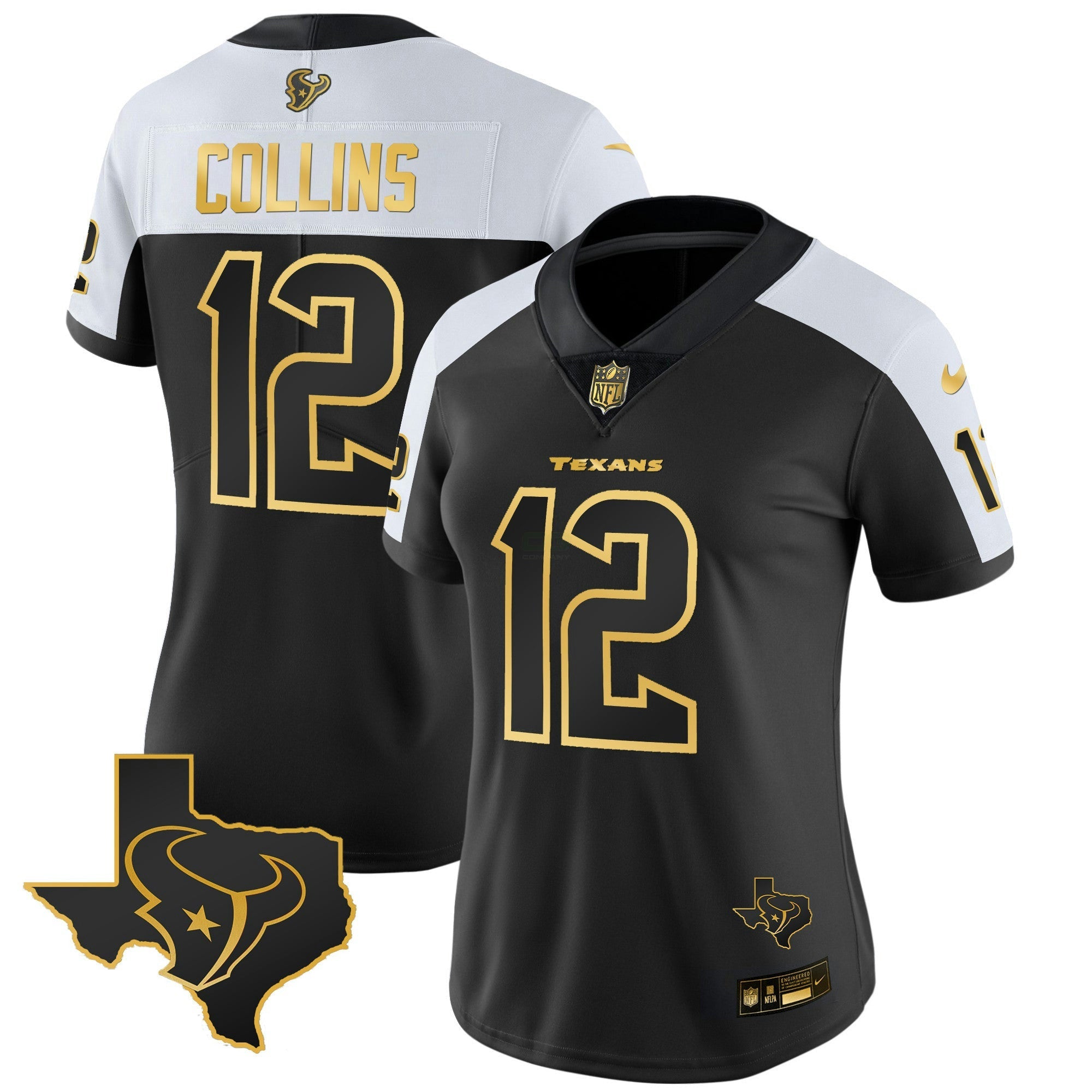 Camisa NFL Women’s Houston Gold Vapor Limited Jersey