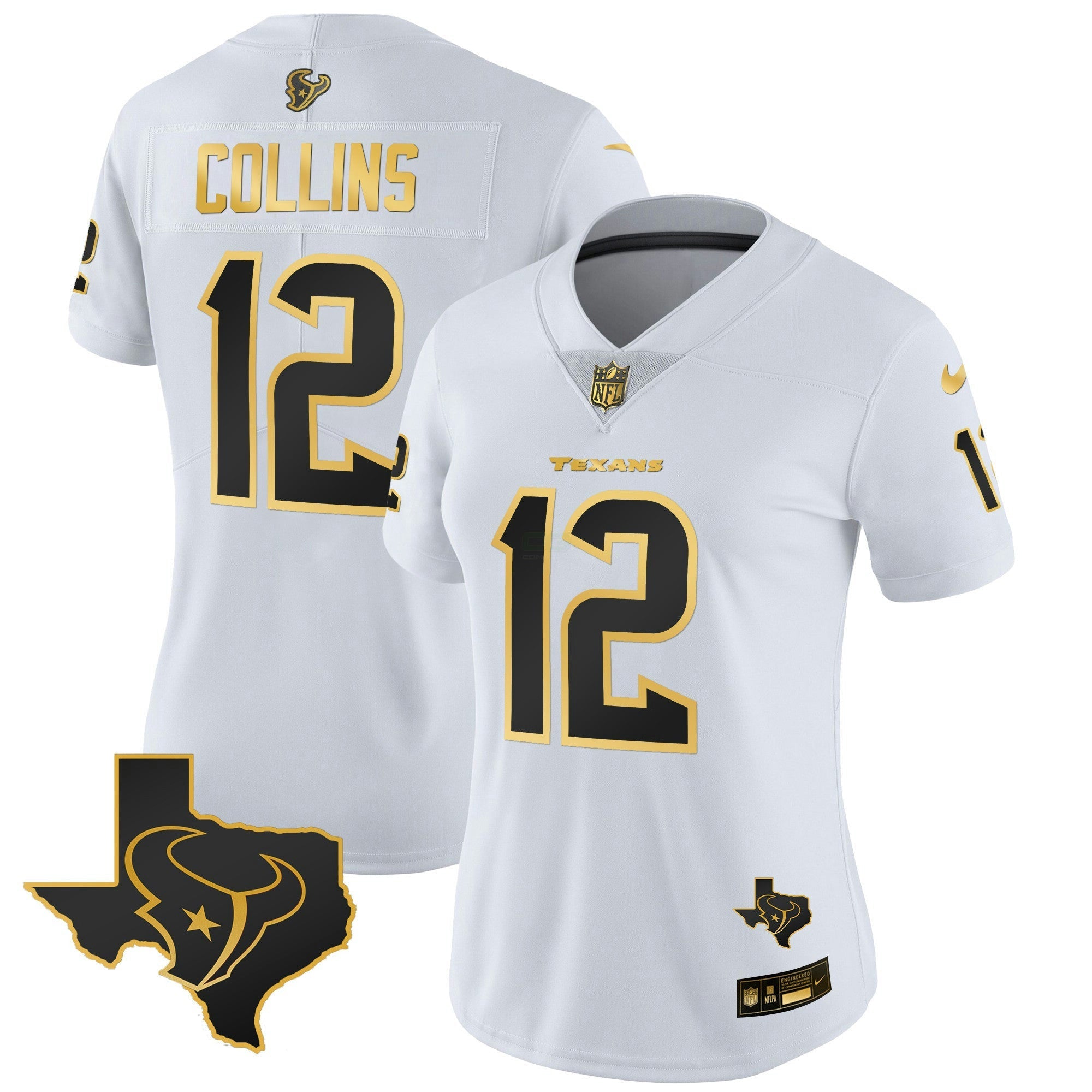 Camisa NFL Women’s Houston Gold Vapor Limited Jersey