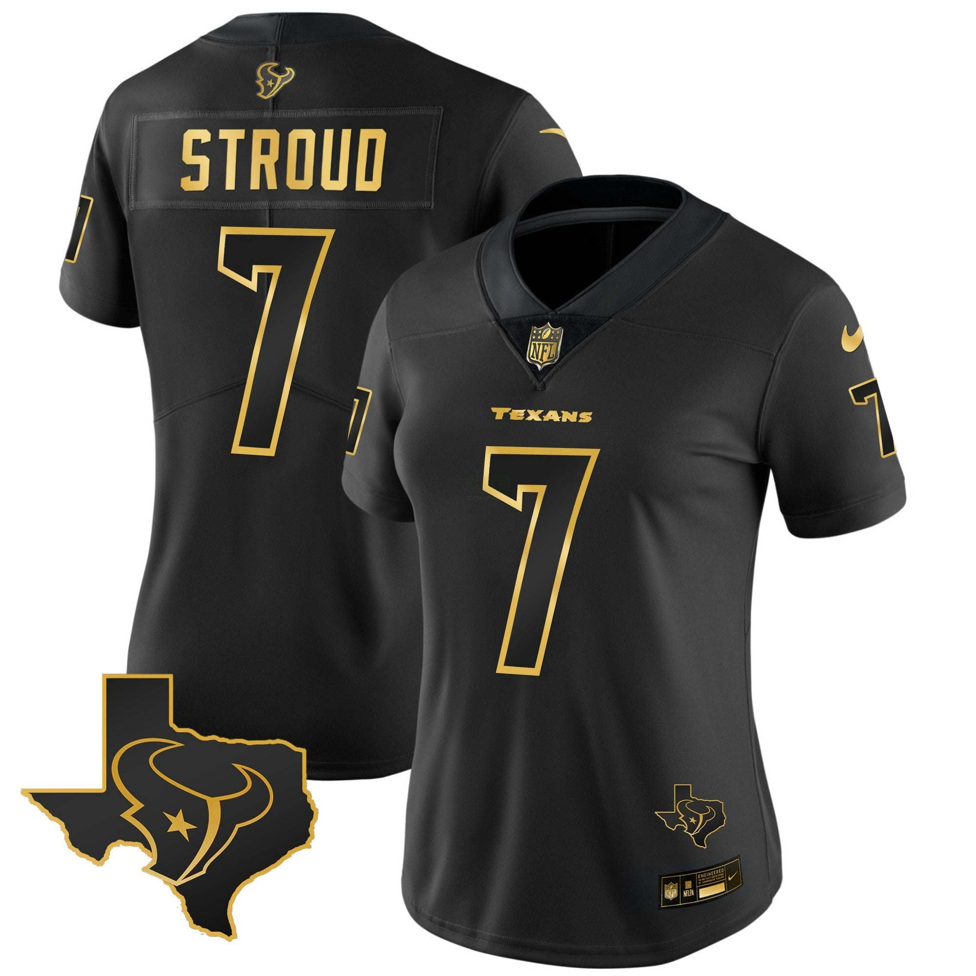 Camisa NFL Women’s Houston Gold Vapor Limited Jersey