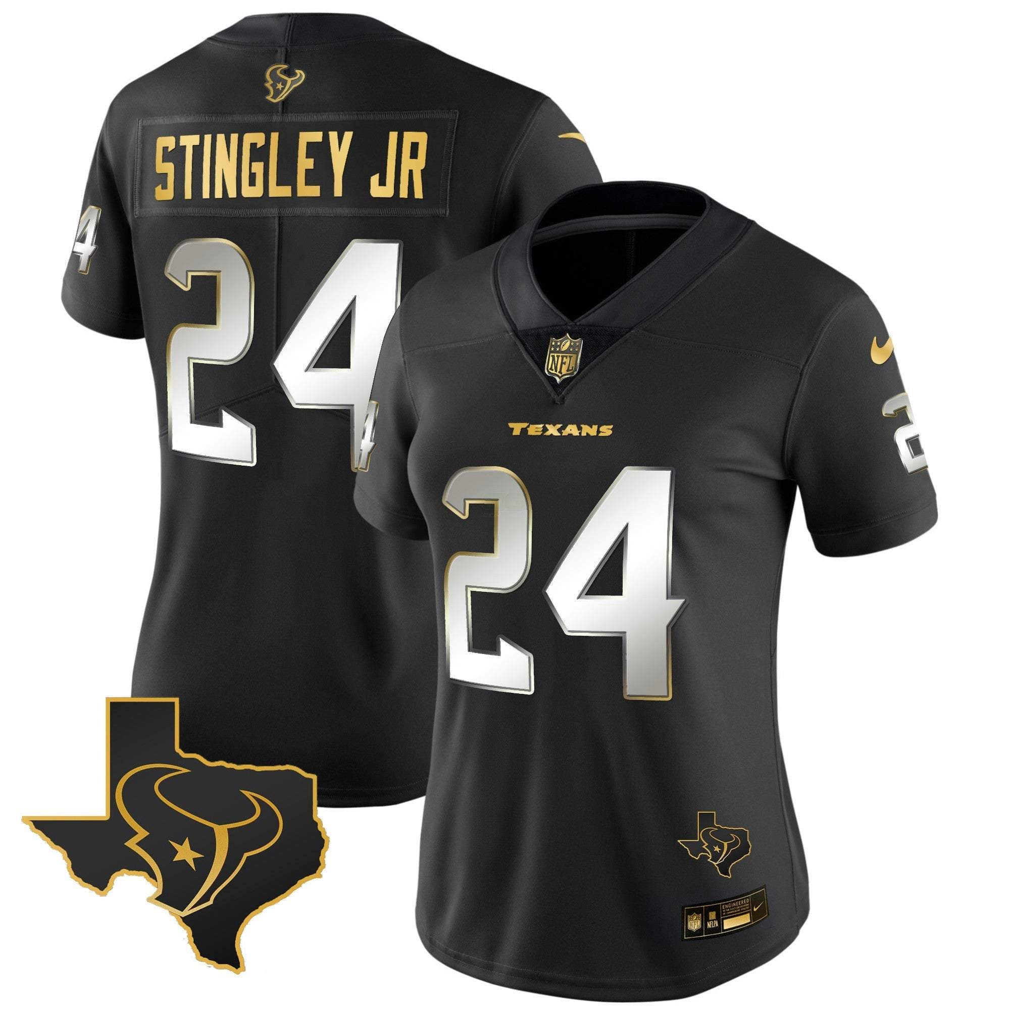 Camisa NFL Women’s Houston Gold Vapor Limited Jersey