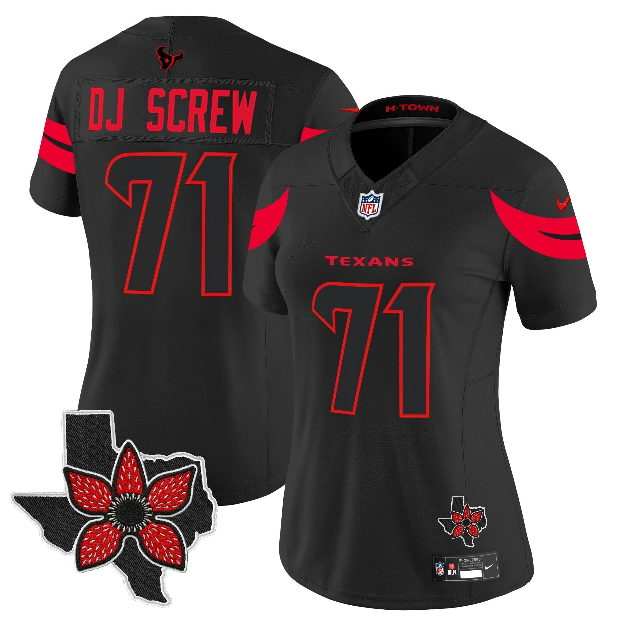 Camisa NFL Women’s Houston ‘Stranger Things Edition’ Vapor Limited Jersey