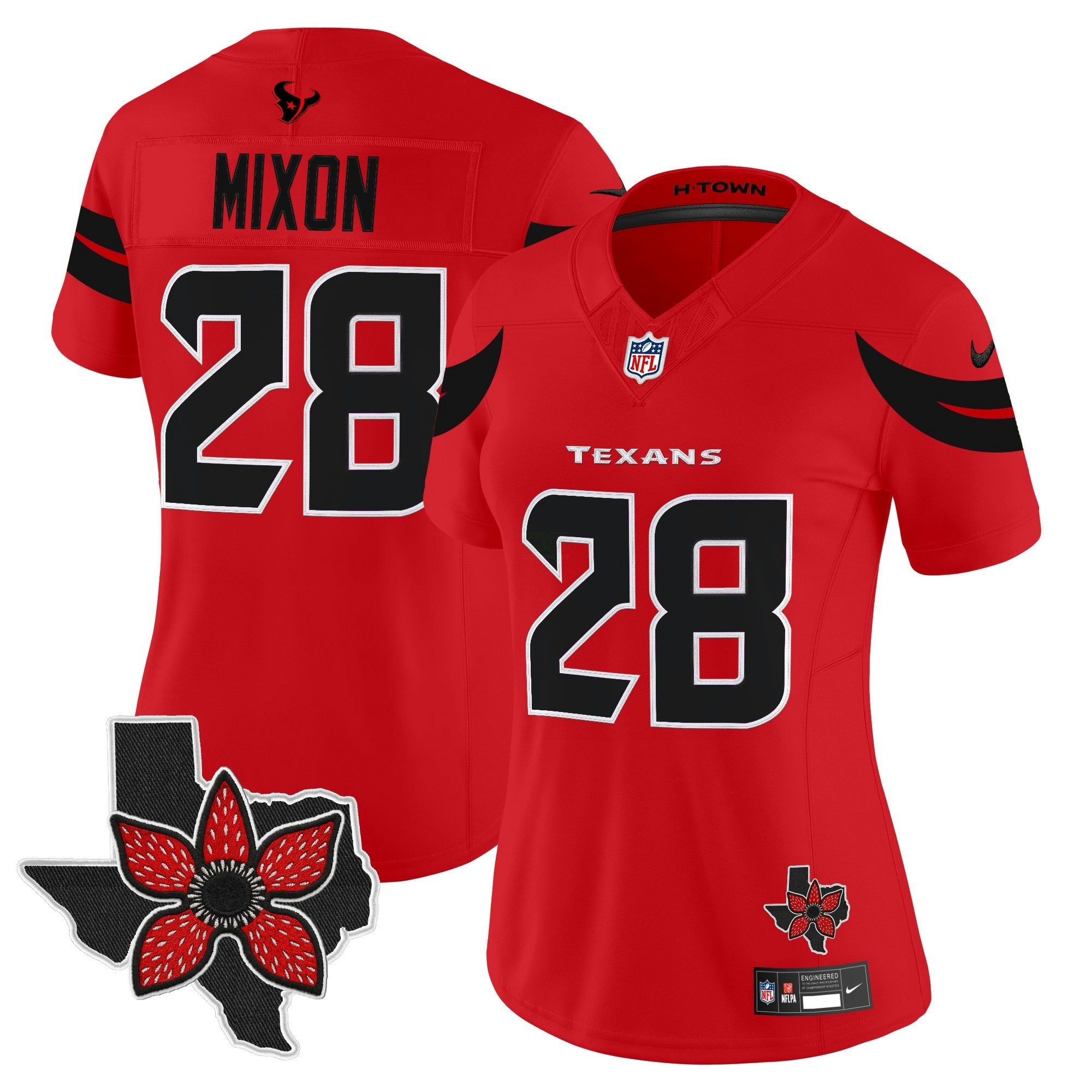 Camisa NFL Women’s Houston ‘Stranger Things Edition’ Vapor Limited Jersey