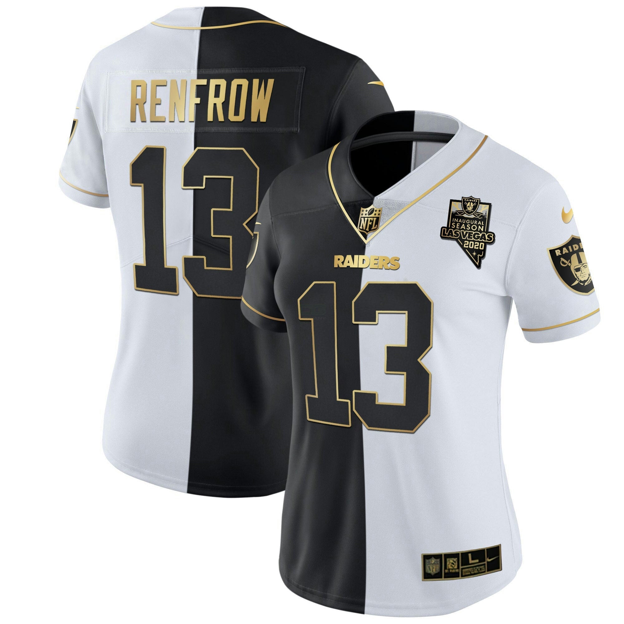 Camisa NFL Women’s Inaugural Season Patch Dourada & Split
