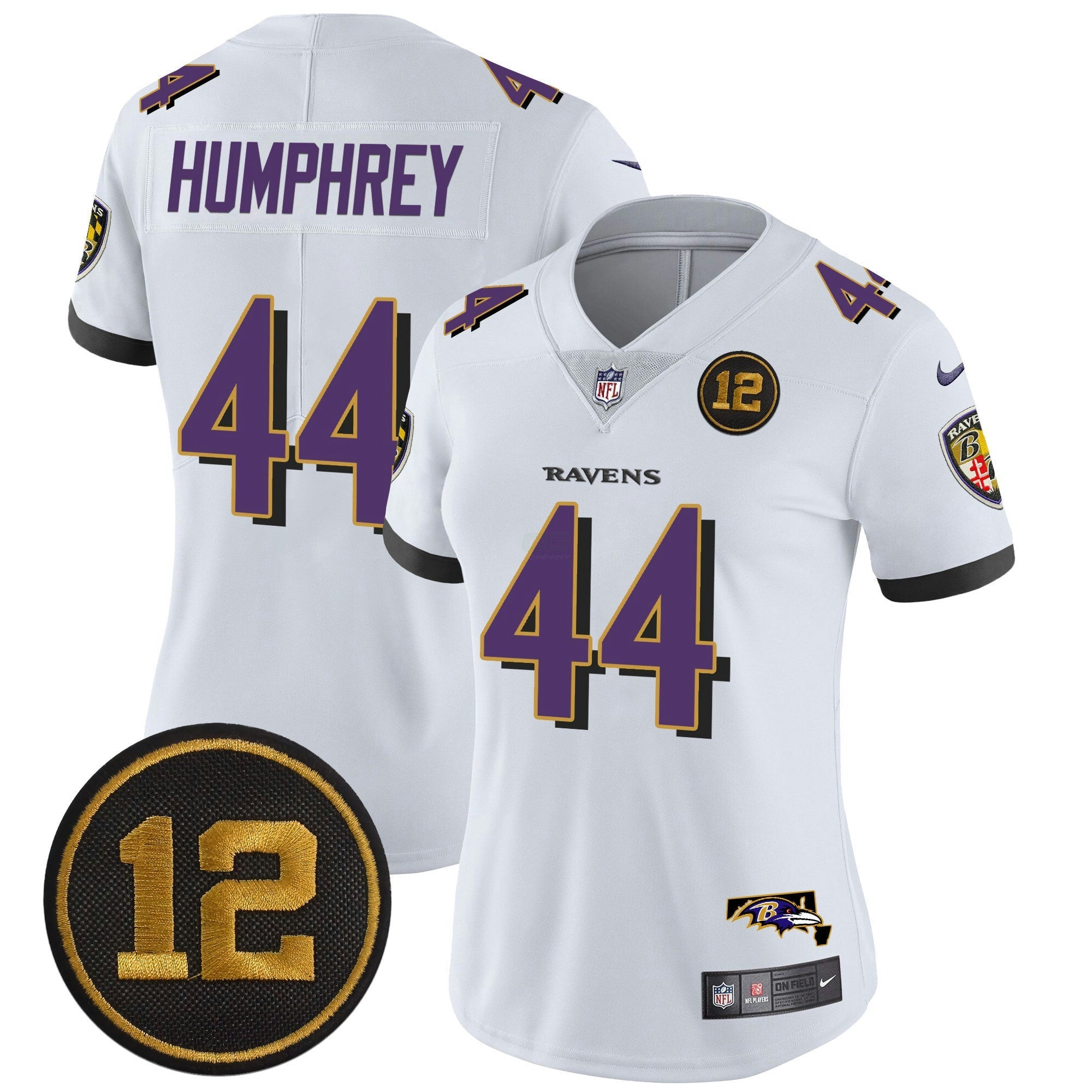 Camisa NFL Women’s Jacoby Jones Patch Vapor Limited Jersey