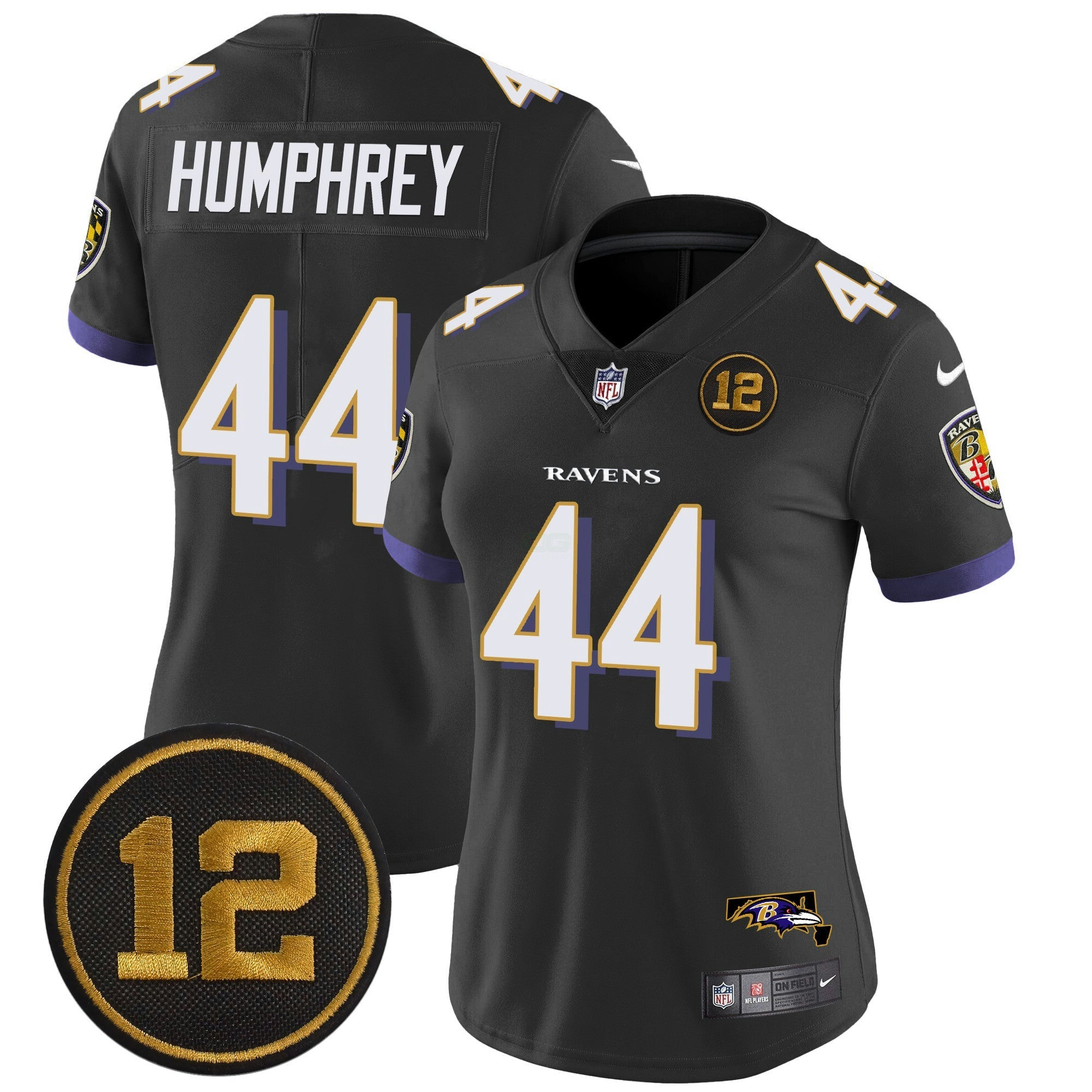 Camisa NFL Women’s Jacoby Jones Patch Vapor Limited Jersey