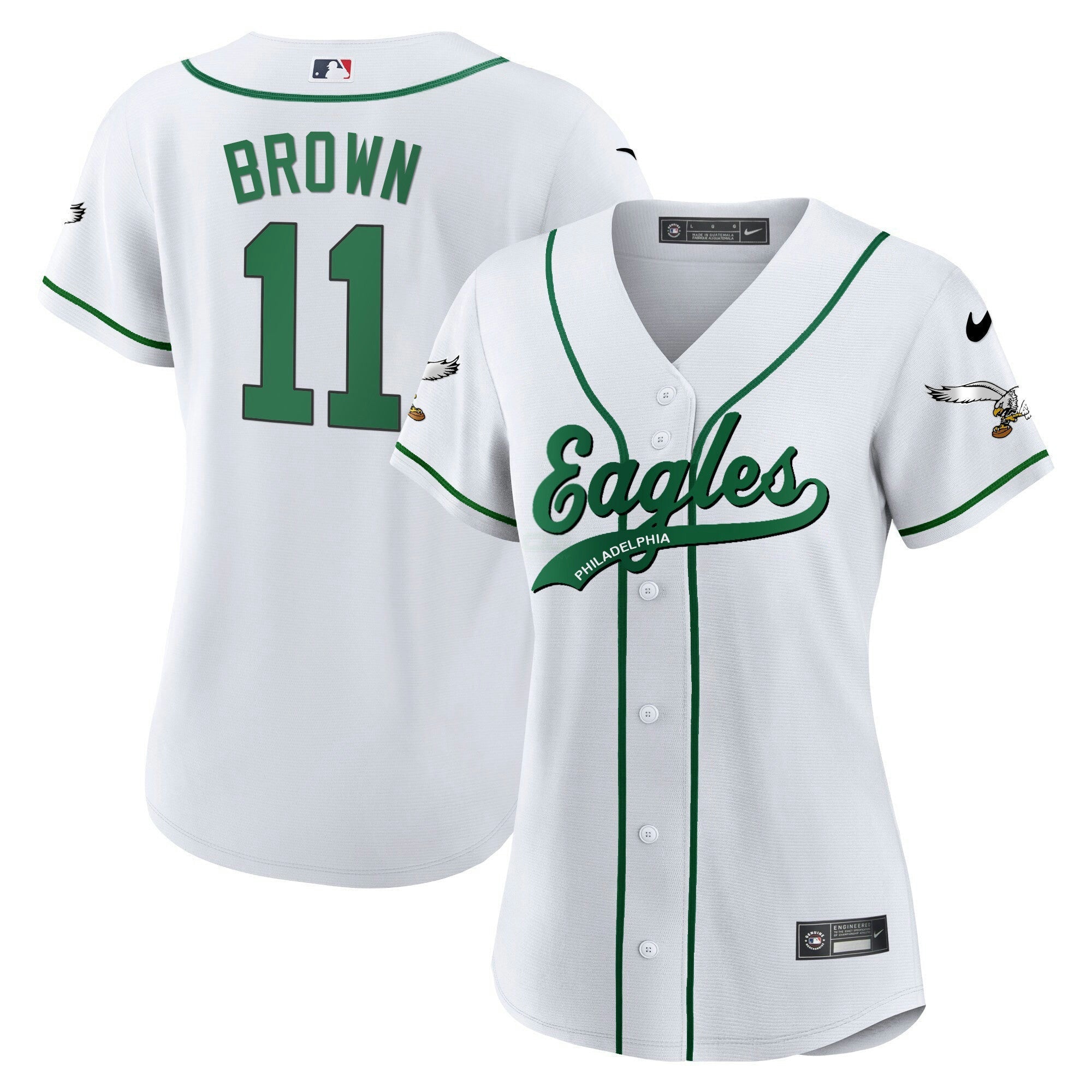 Camisa NFL Women’s Kelly Green Baseball Limited Jersey