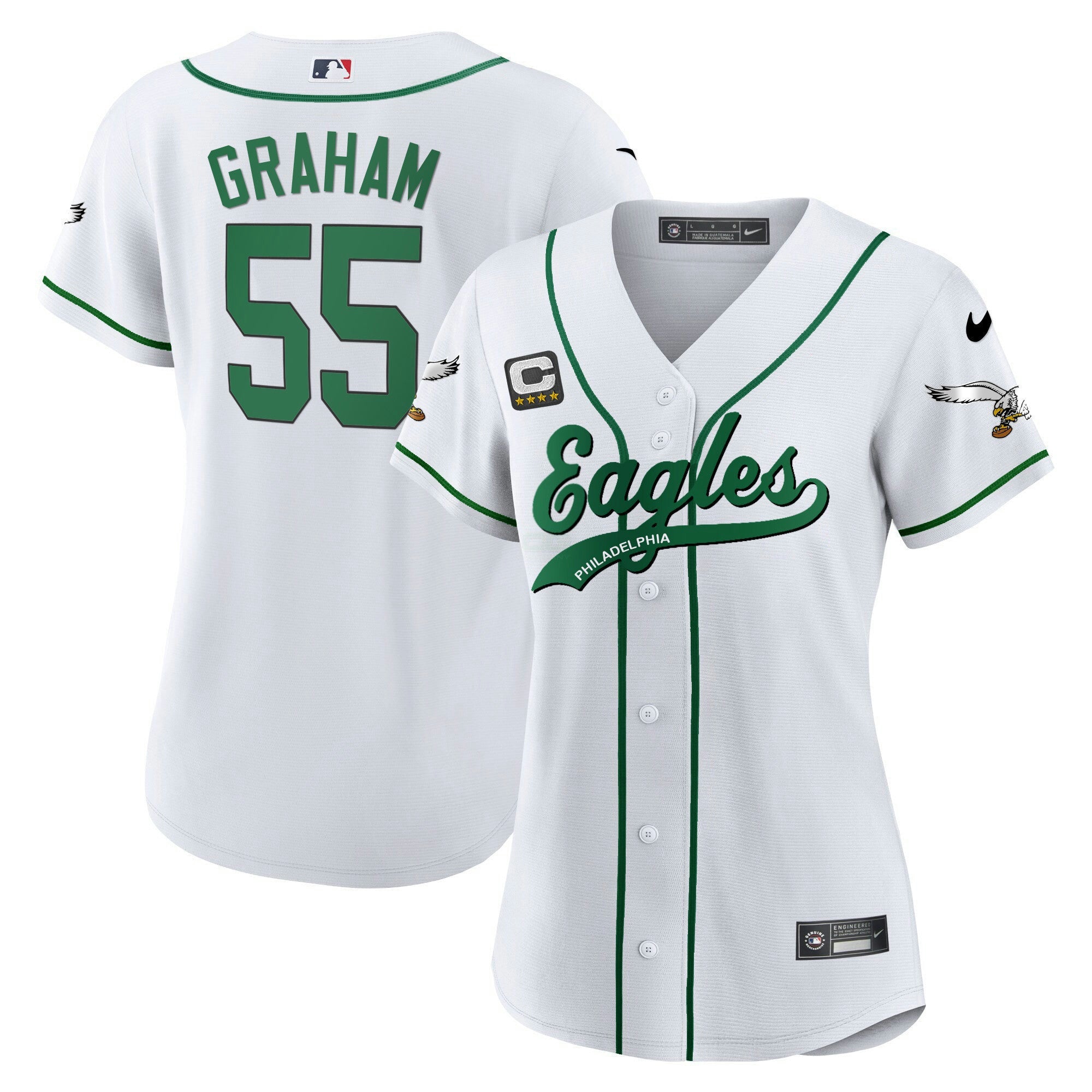Camisa NFL Women’s Kelly Green Baseball Limited Jersey