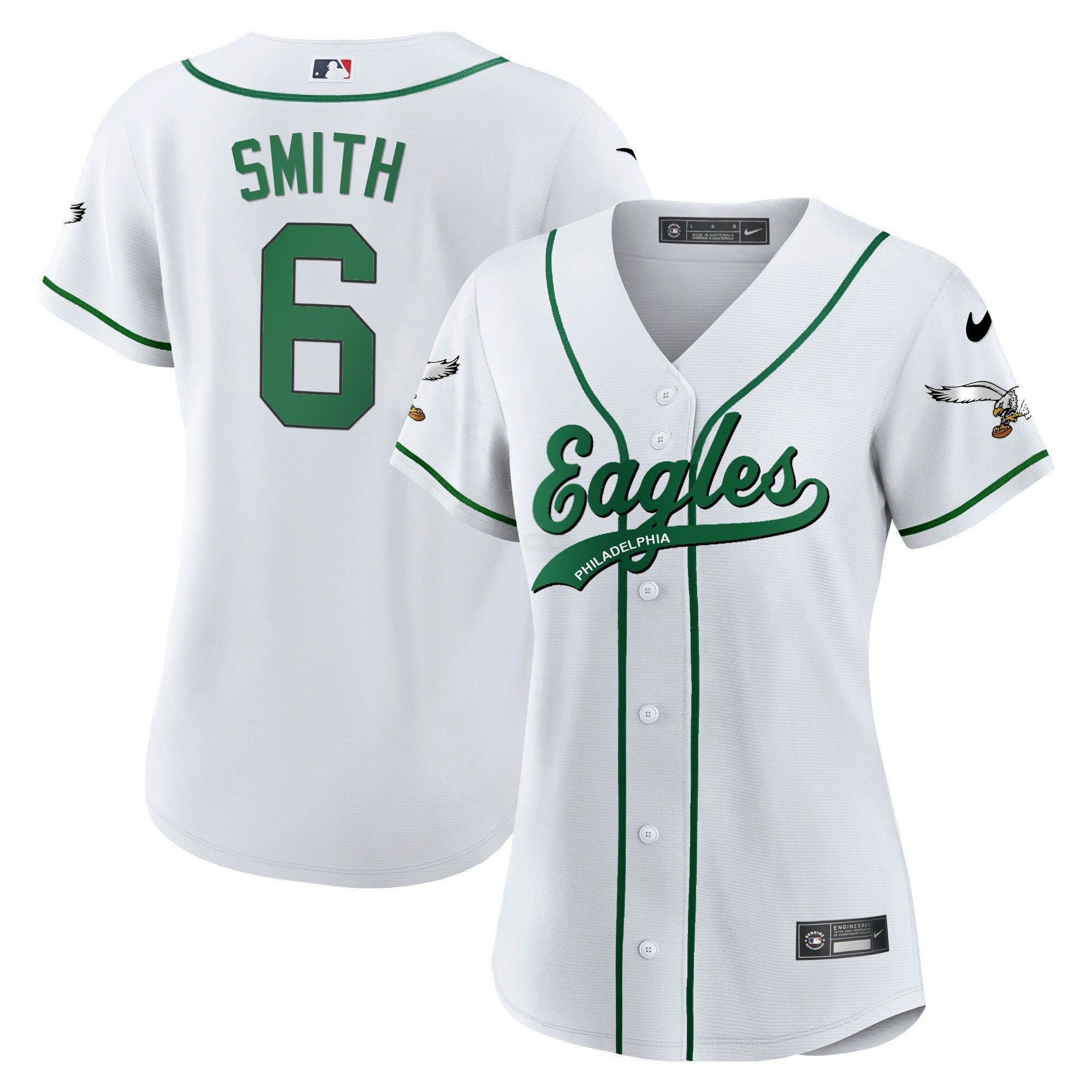 Camisa NFL Women’s Kelly Green Baseball Limited Jersey