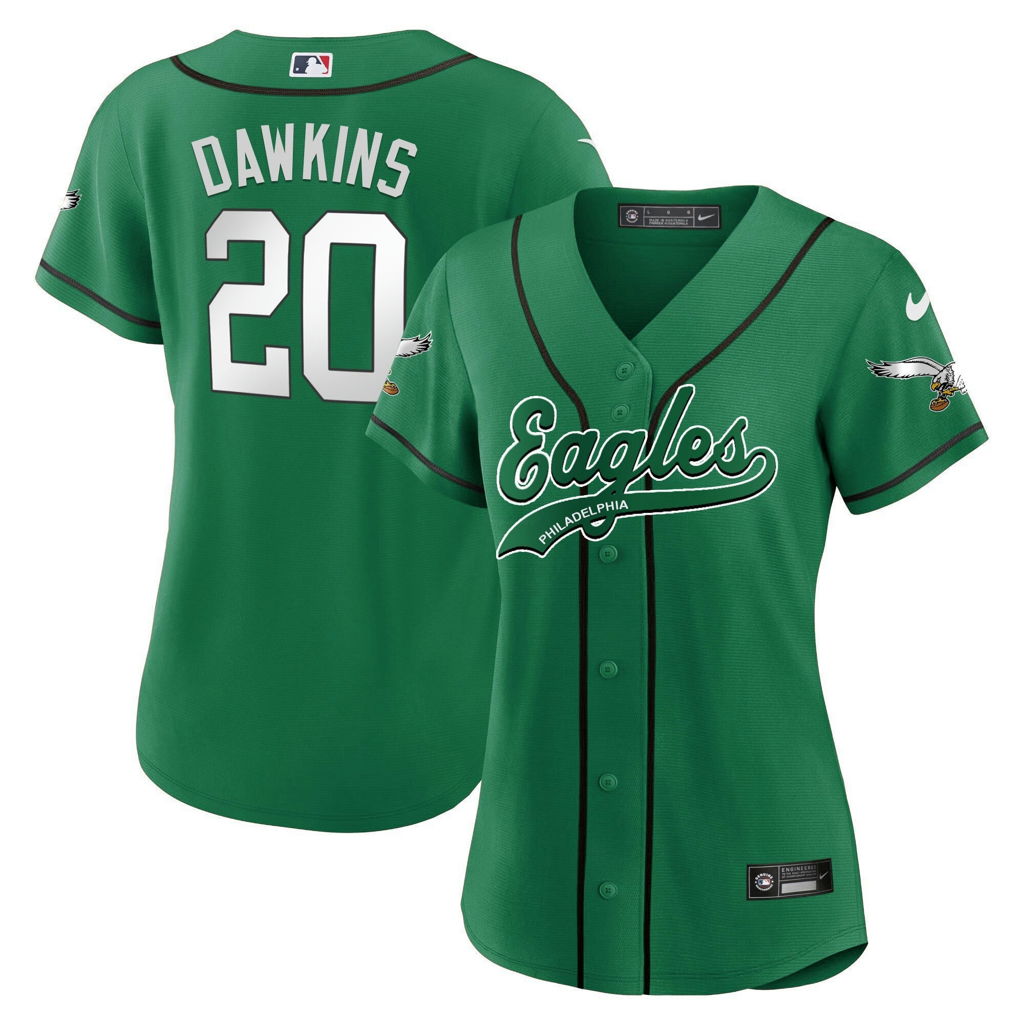 Camisa NFL Women’s Kelly Green Baseball Limited Jersey