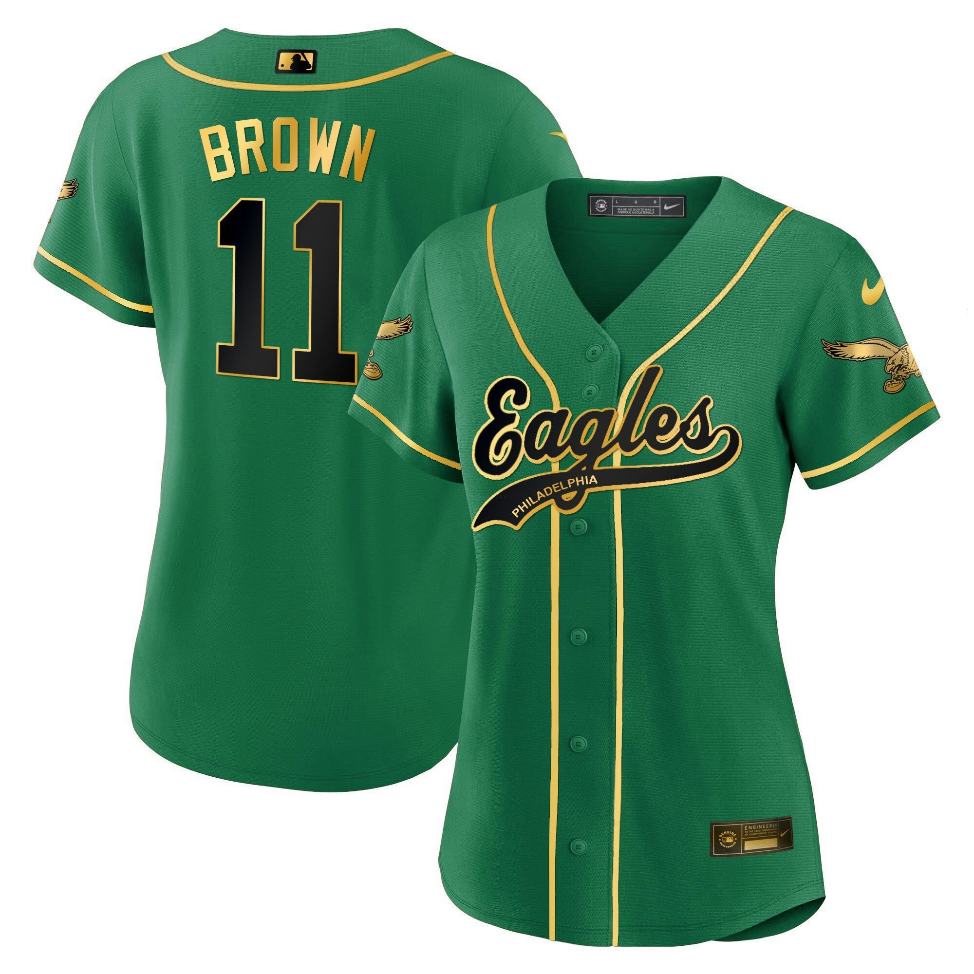 Camisa NFL Women’s Kelly Green Baseball Limited Jersey