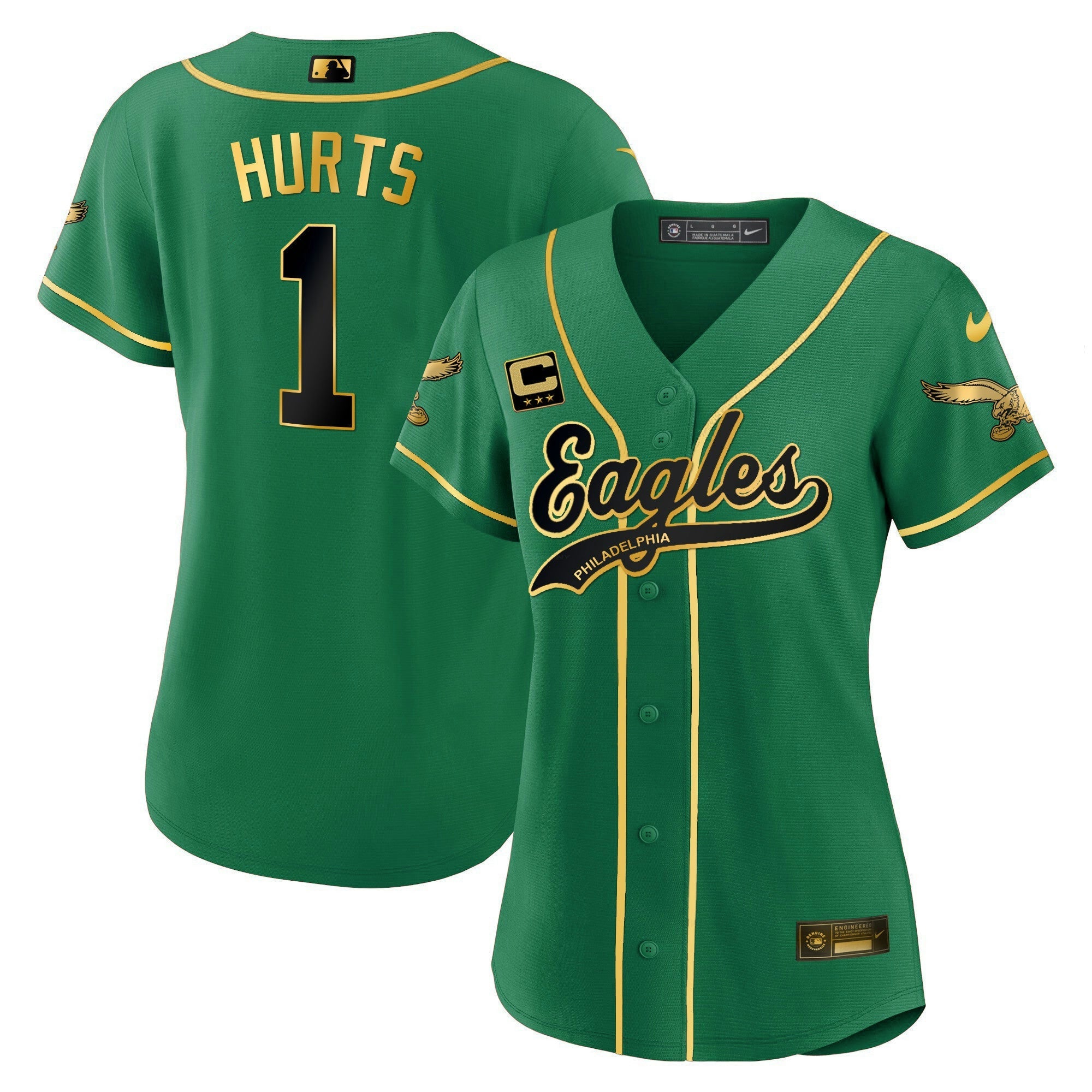 Camisa NFL Women’s Kelly Green Baseball Limited Jersey
