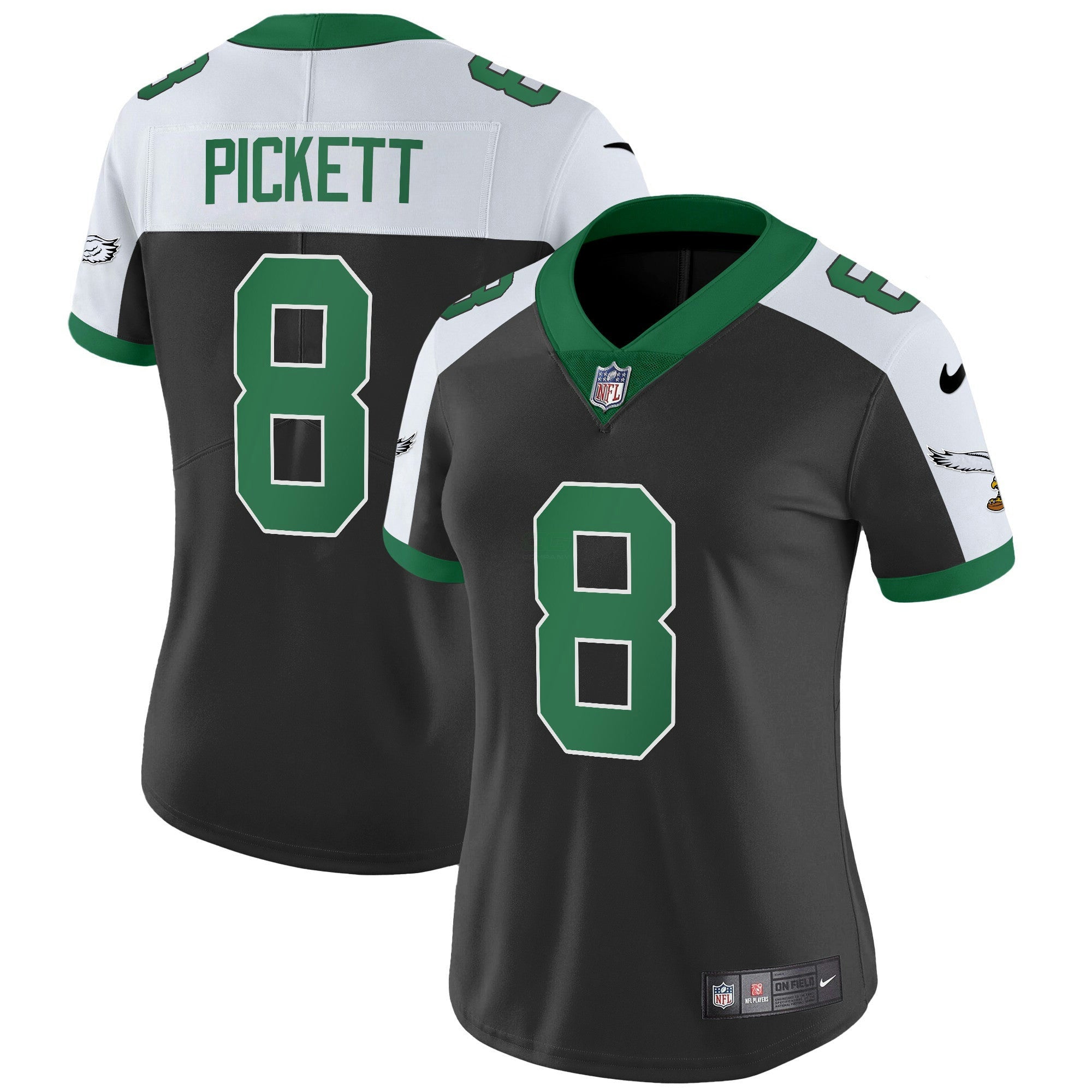 Camisa NFL Women’s Kelly Green Vapor Limited Jersey V2