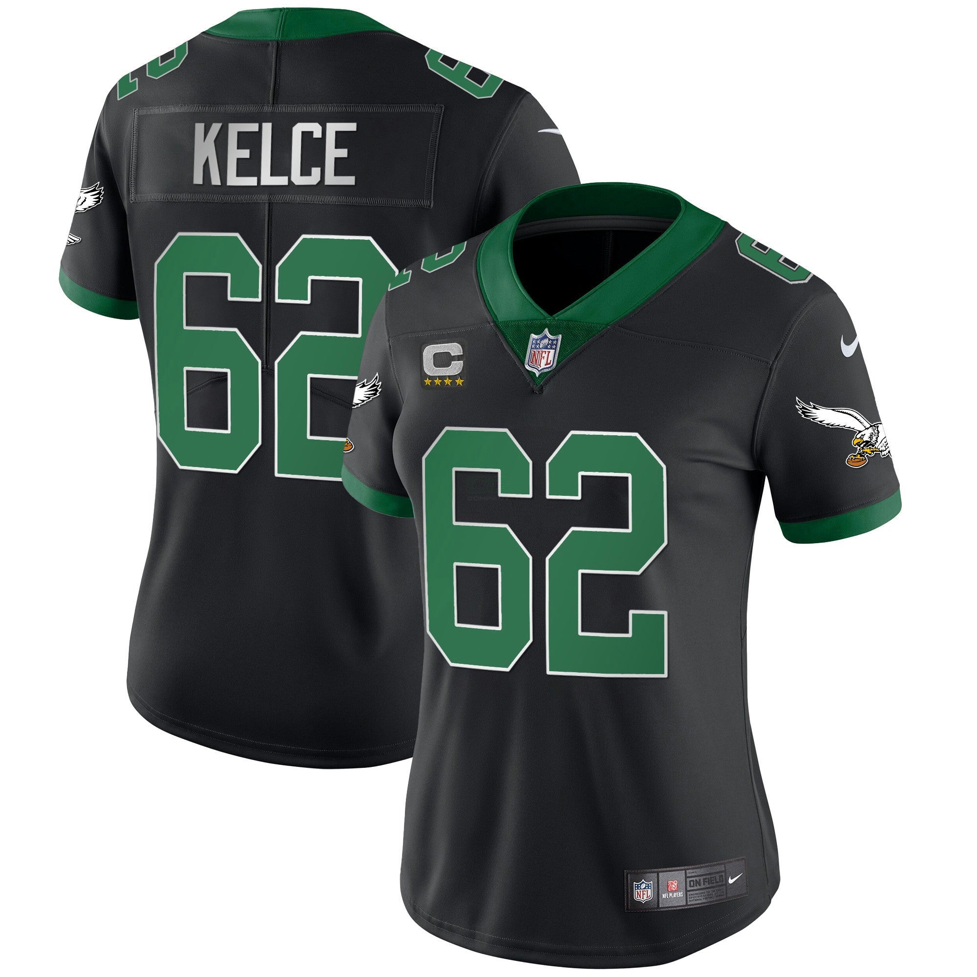 Camisa NFL Women’s Kelly Green Vapor Limited Jersey V2