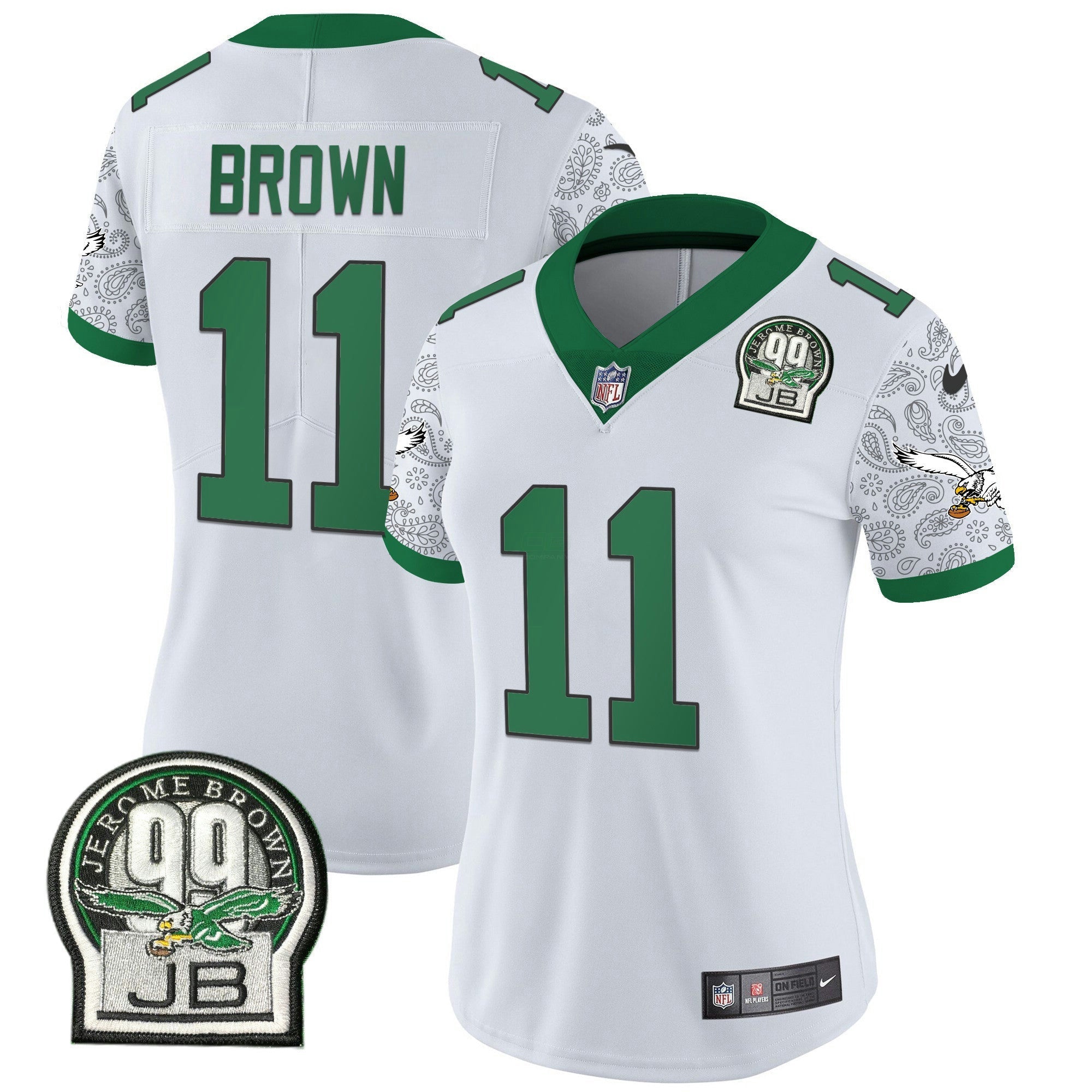 Camisa NFL Women’s Kelly Green Vapor Limited Jersey V4