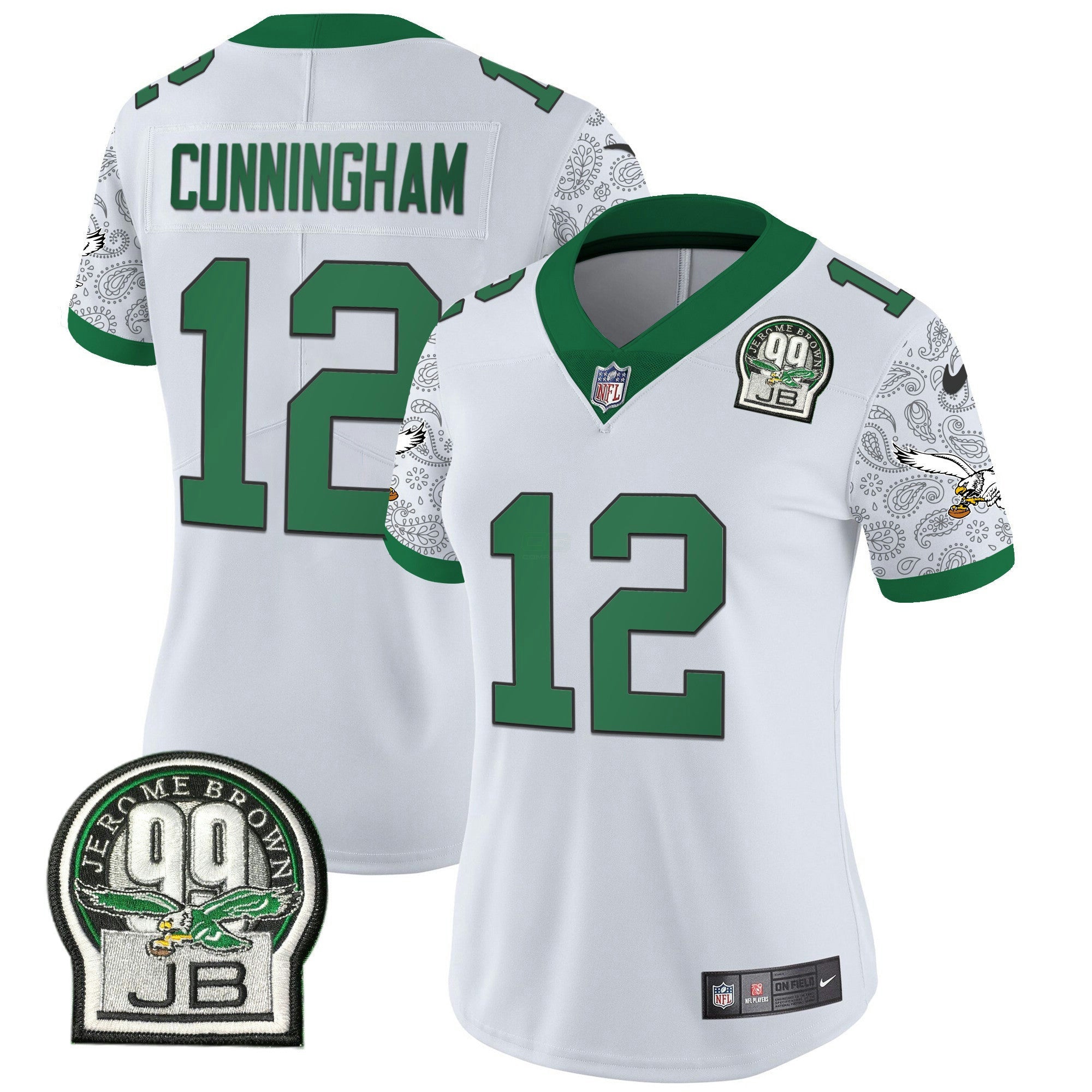 Camisa NFL Women’s Kelly Green Vapor Limited Jersey V4
