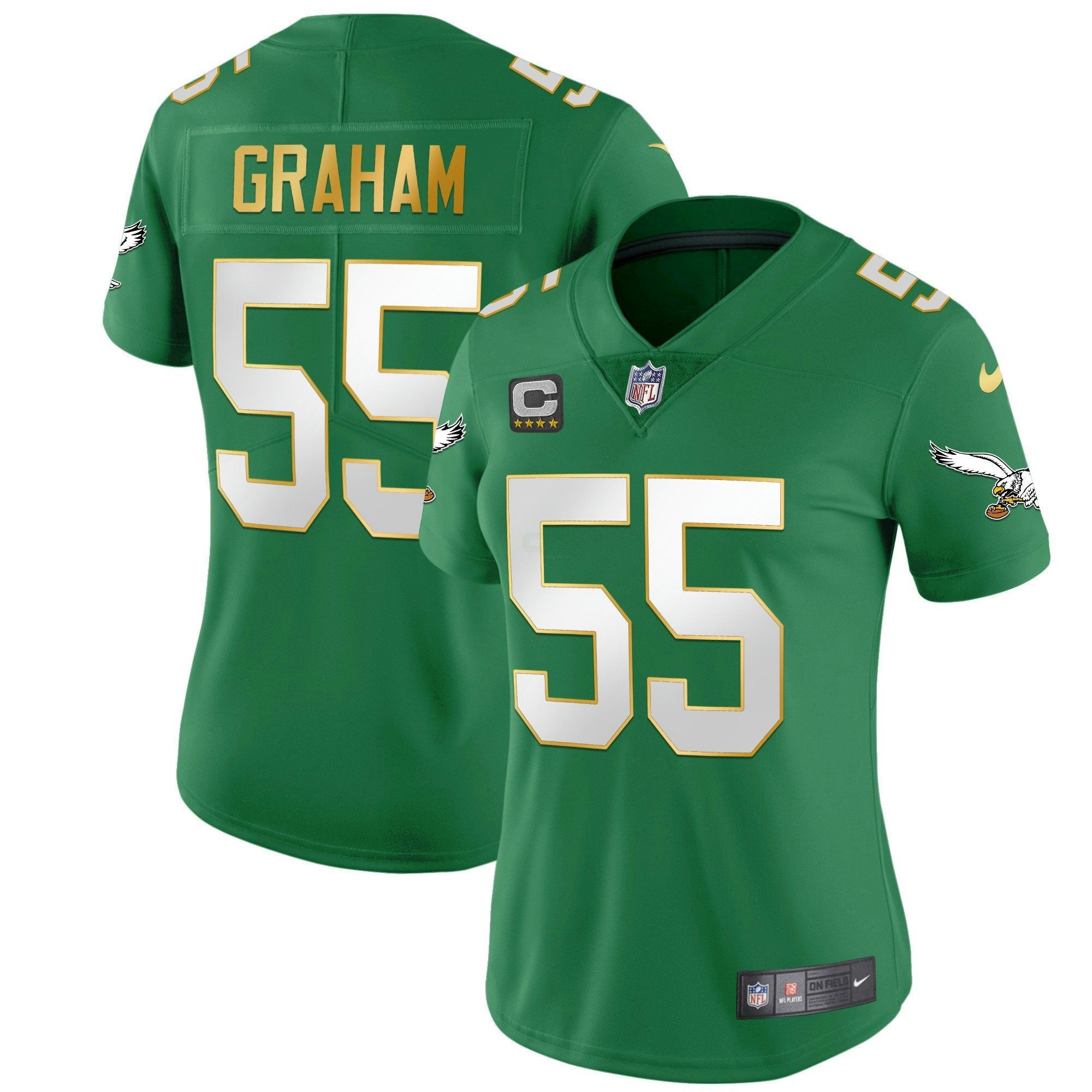 Camisa NFL Women’s Kelly Verde Dourada Jersey