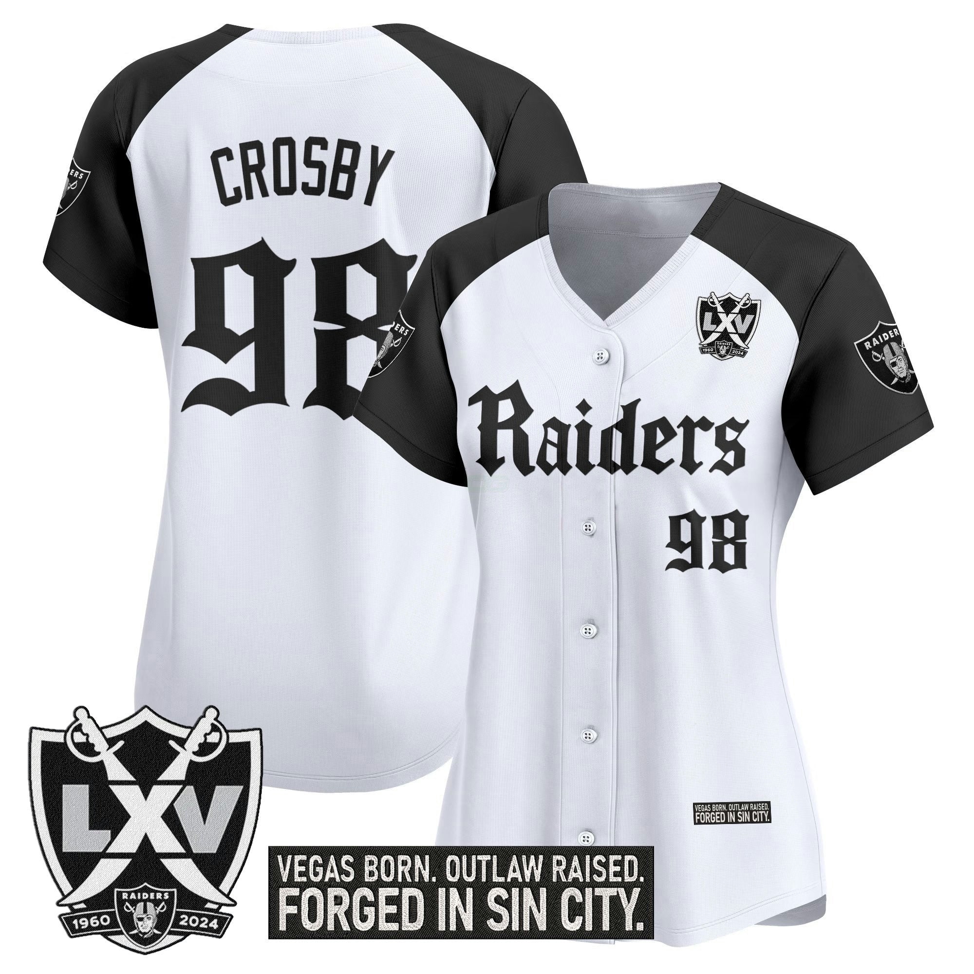 Camisa NFL Women’s Las Vegas ‘Gothic Sin City Shadows Edition’ Vapor Jersey