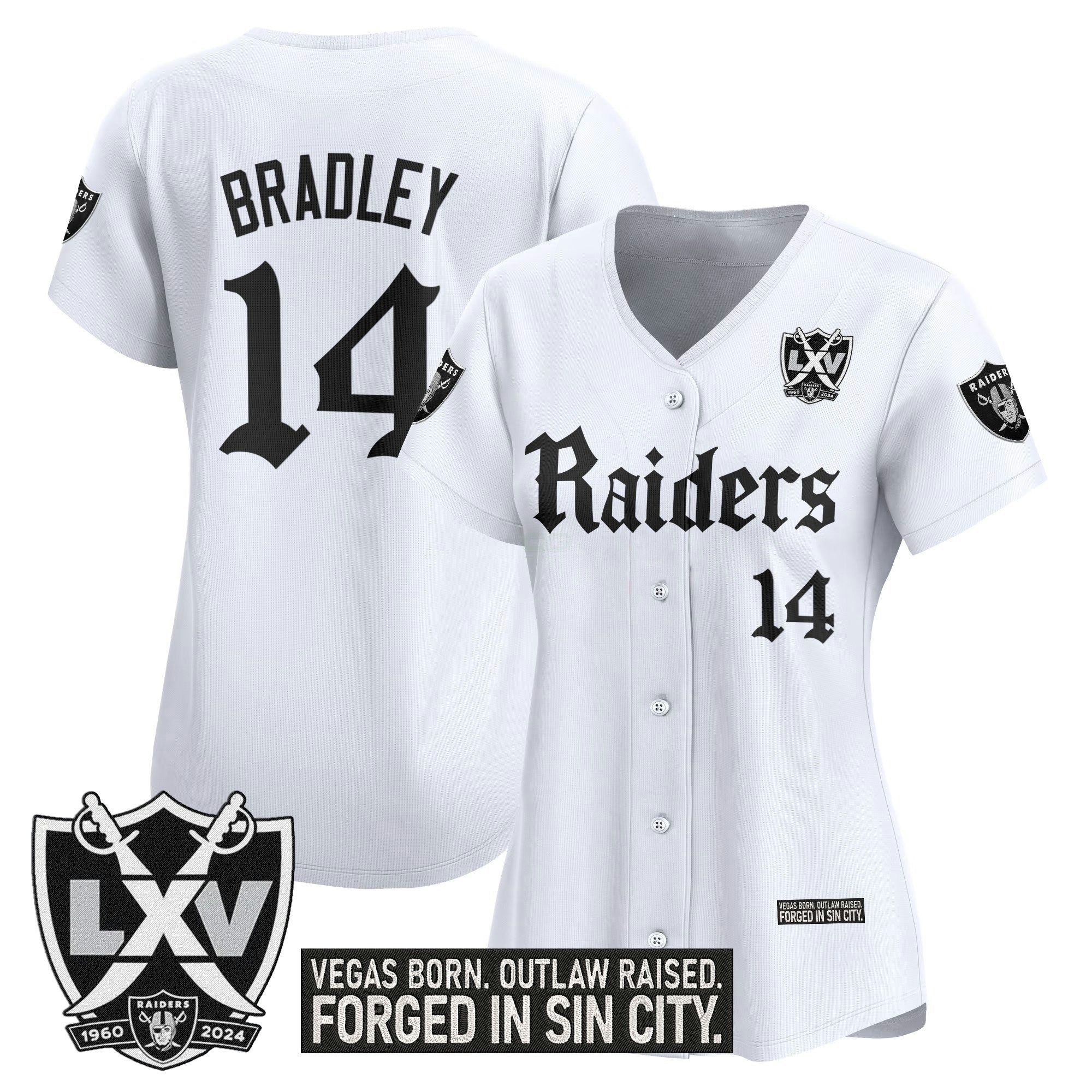Camisa NFL Women’s Las Vegas ‘Gothic Sin City Shadows Edition’ Vapor Jersey