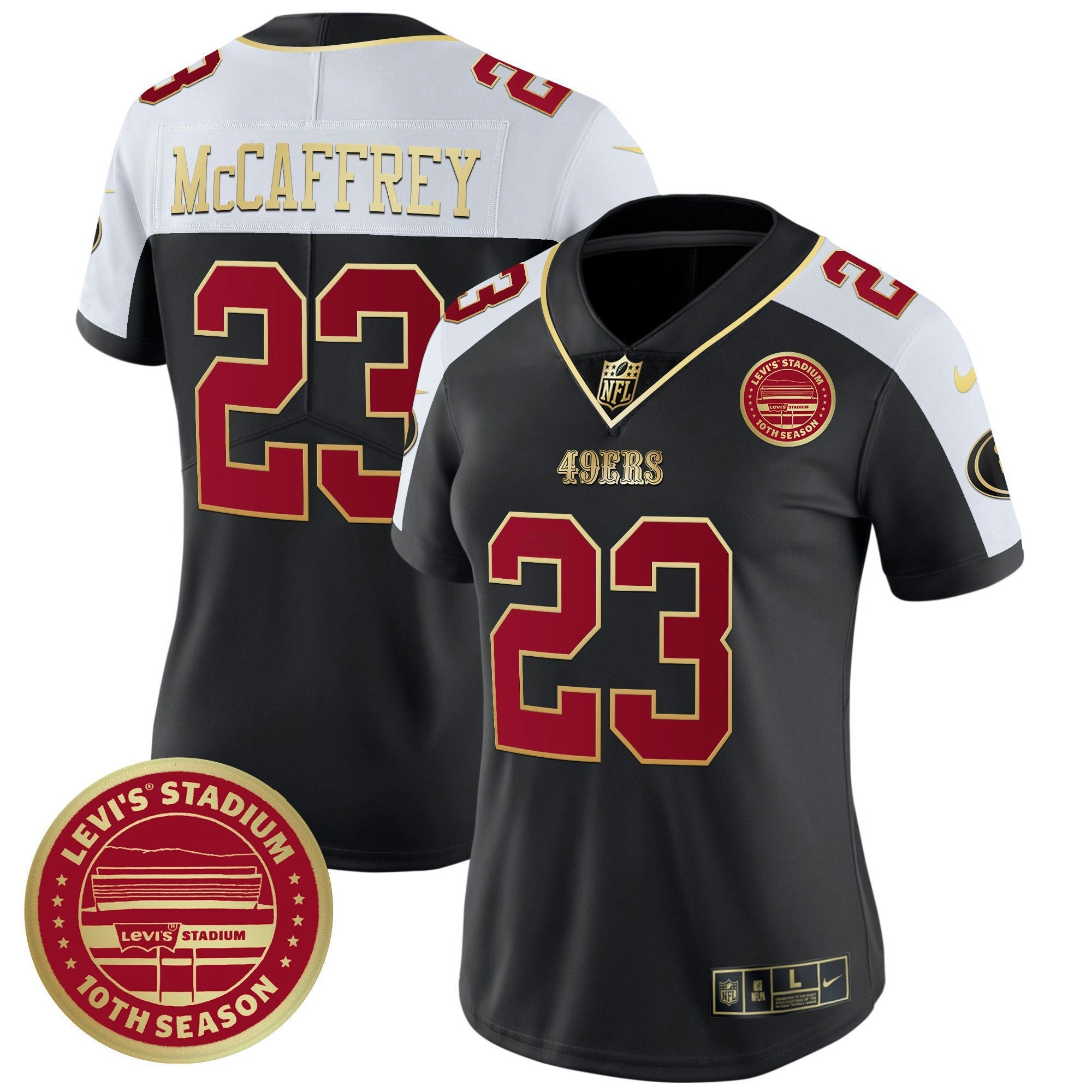 Camisa NFL Women’s Levi’S Stadium 10th Season Patch Vapor Limited Jersey