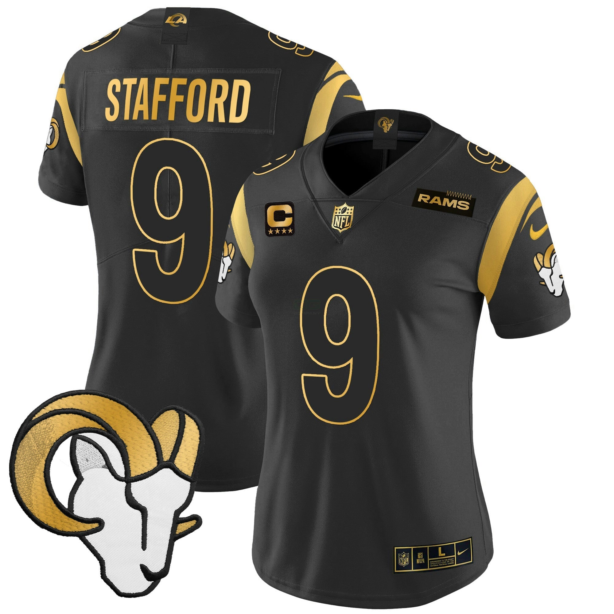 Camisa NFL Women’s Los Angeles 2024 Dourada Vapor Limited Jersey