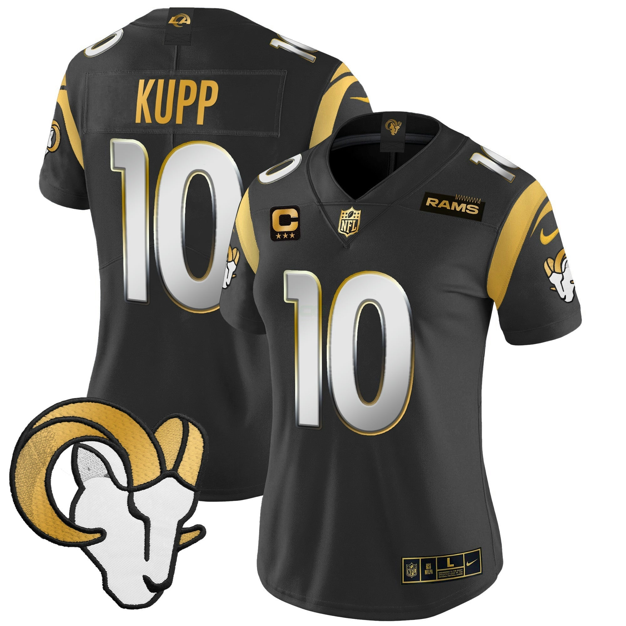 Camisa NFL Women’s Los Angeles 2024 Dourada Vapor Limited Jersey