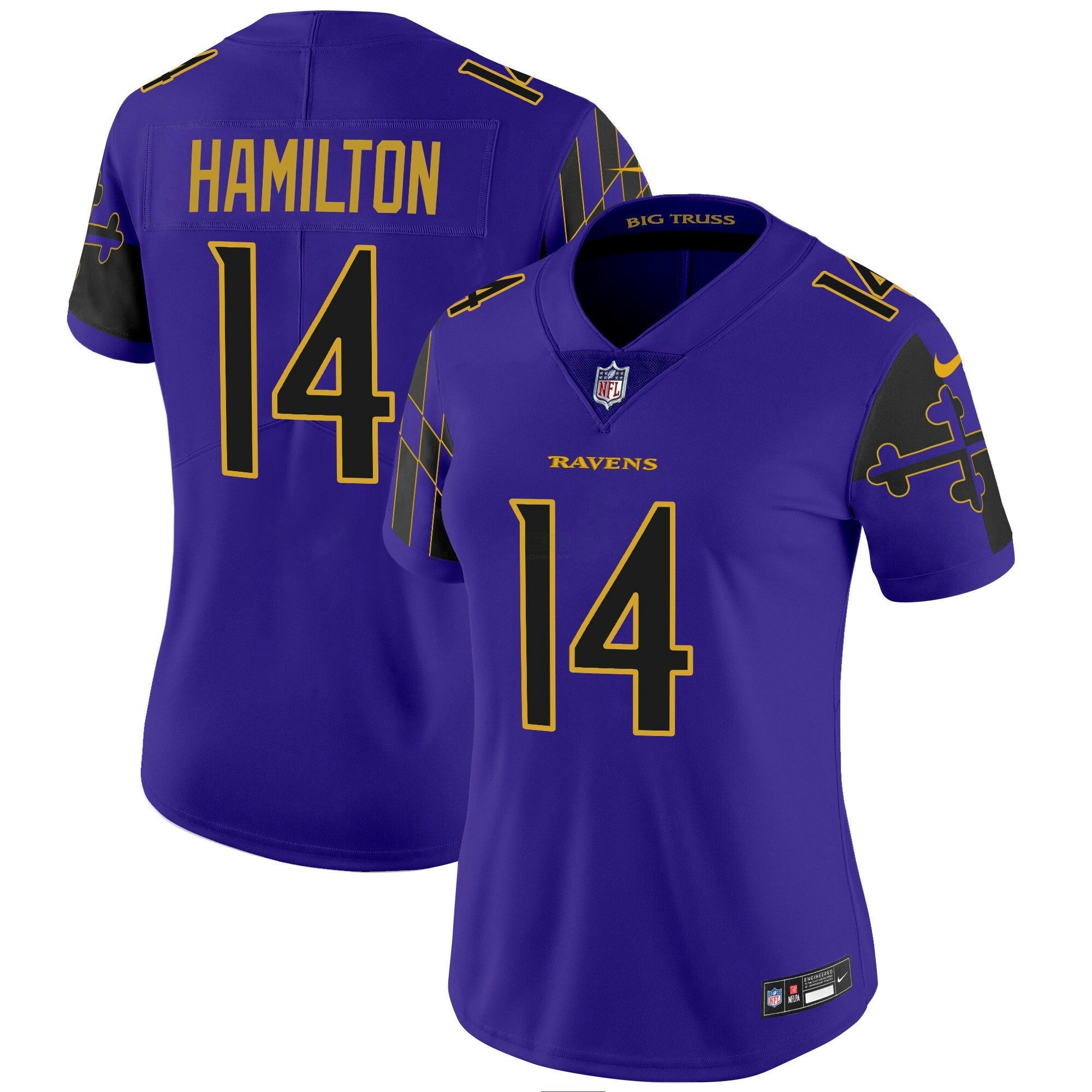Camisa NFL Women’s Maryland Flag Vapor Limited Jersey