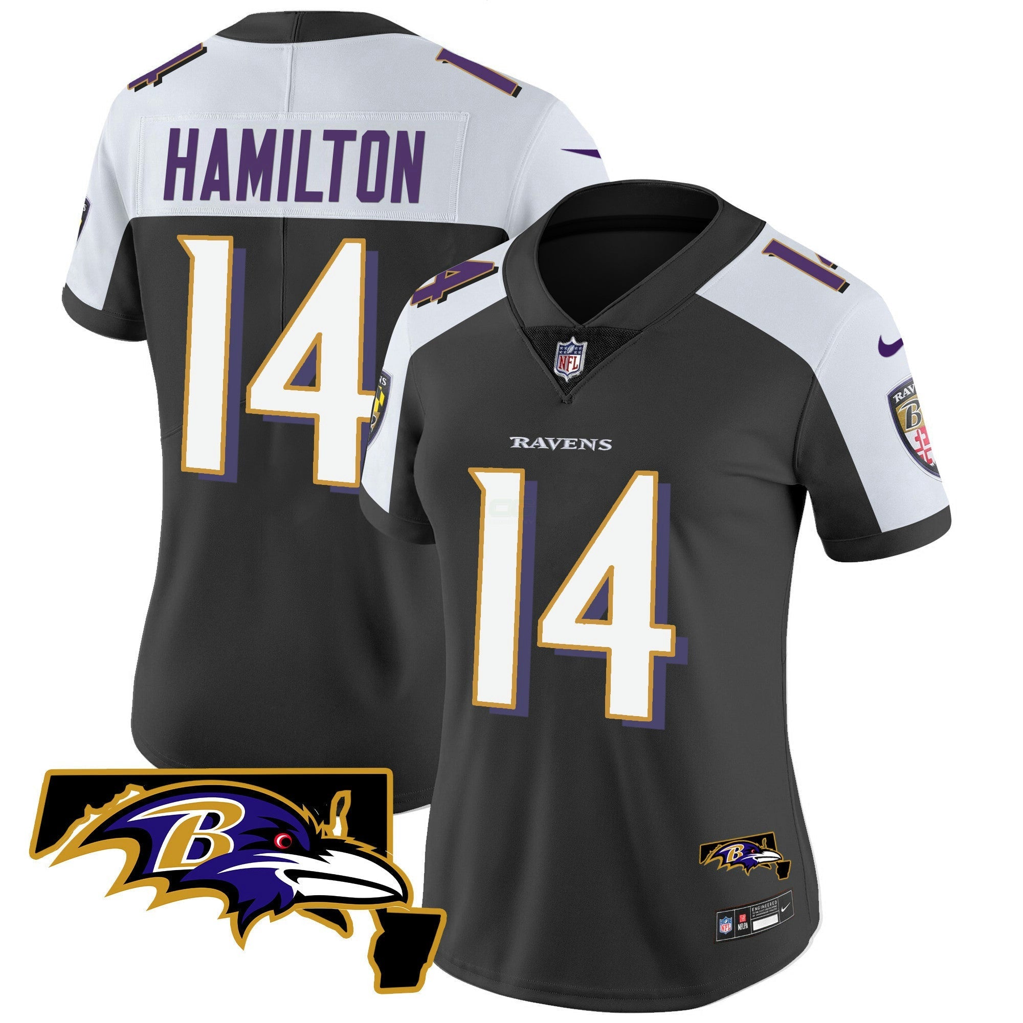 Camisa NFL Women’s Maryland Patch Vapor Limited Jersey