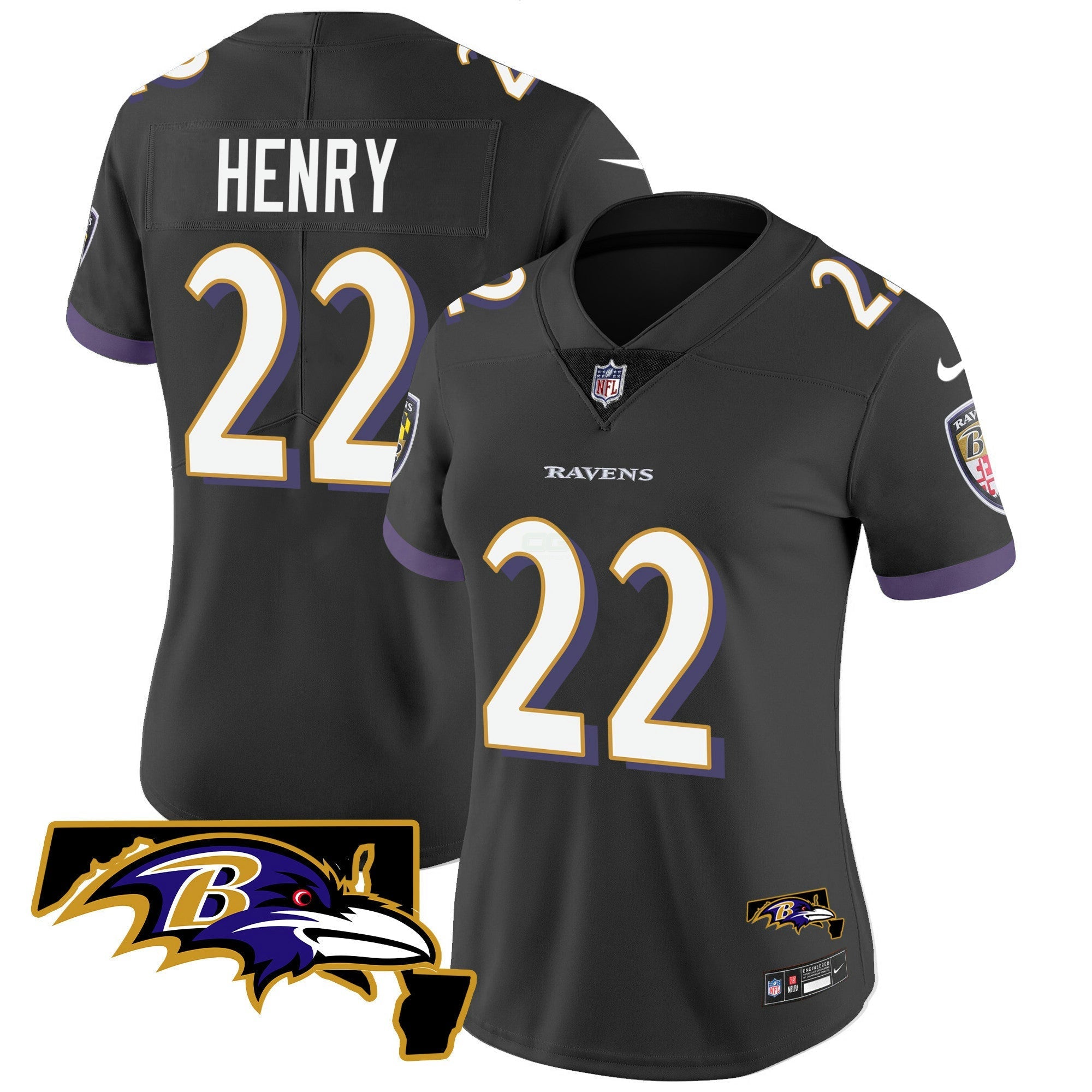 Camisa NFL Women’s Maryland Patch Vapor Limited Jersey